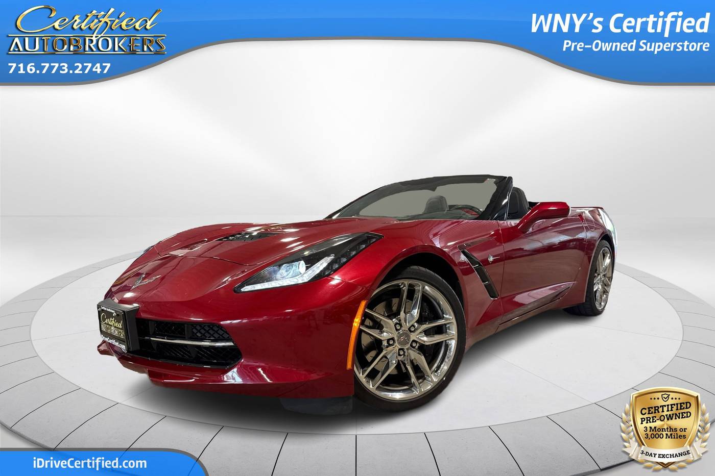 2015 Chevrolet Corvette Z51 2LT — Convertible — 18,315 mi — Grand Island, NY
