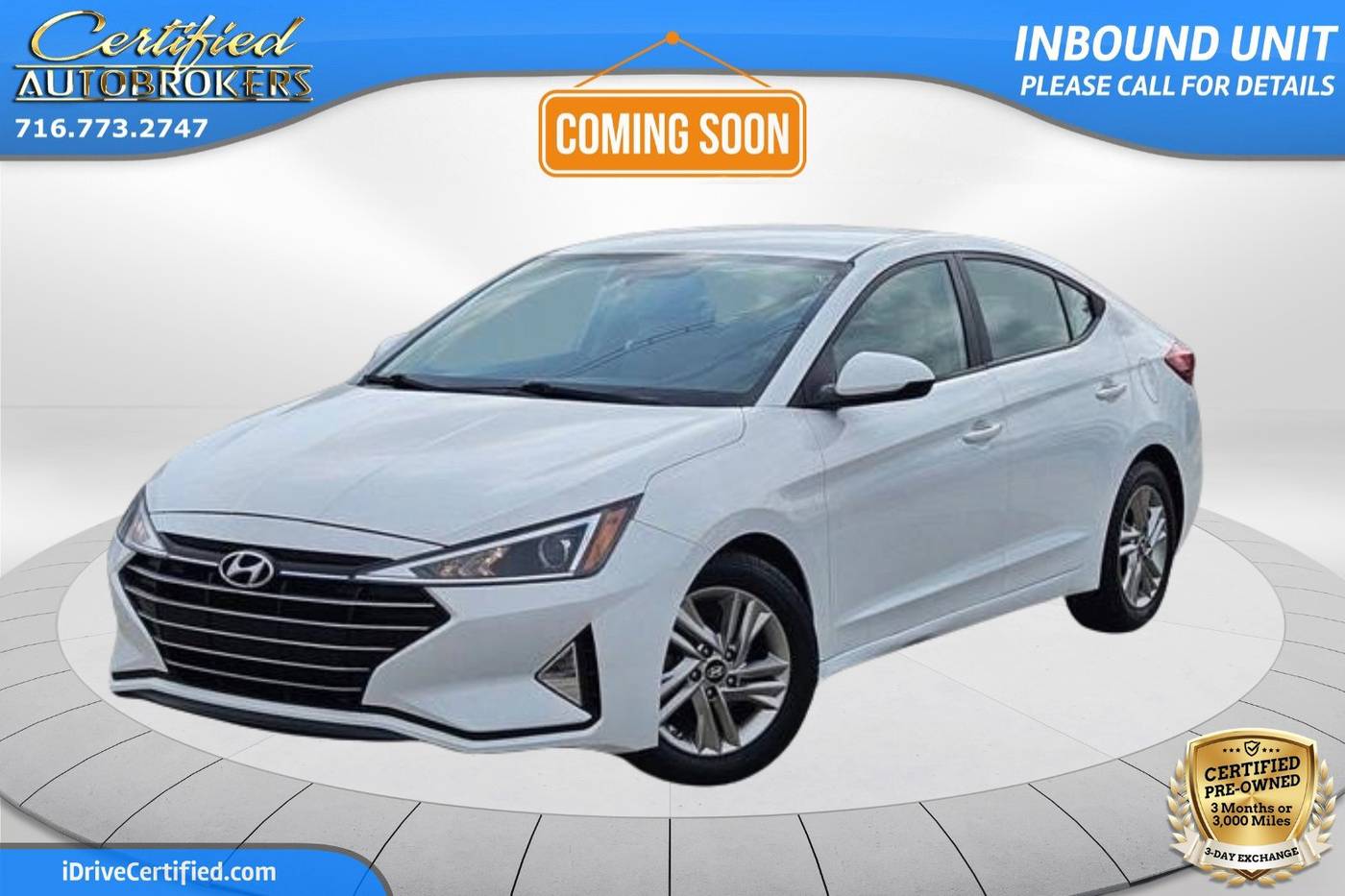 2019 Hyundai Elantra SEL — Sedan — 56,046 mi — Grand Island, NY