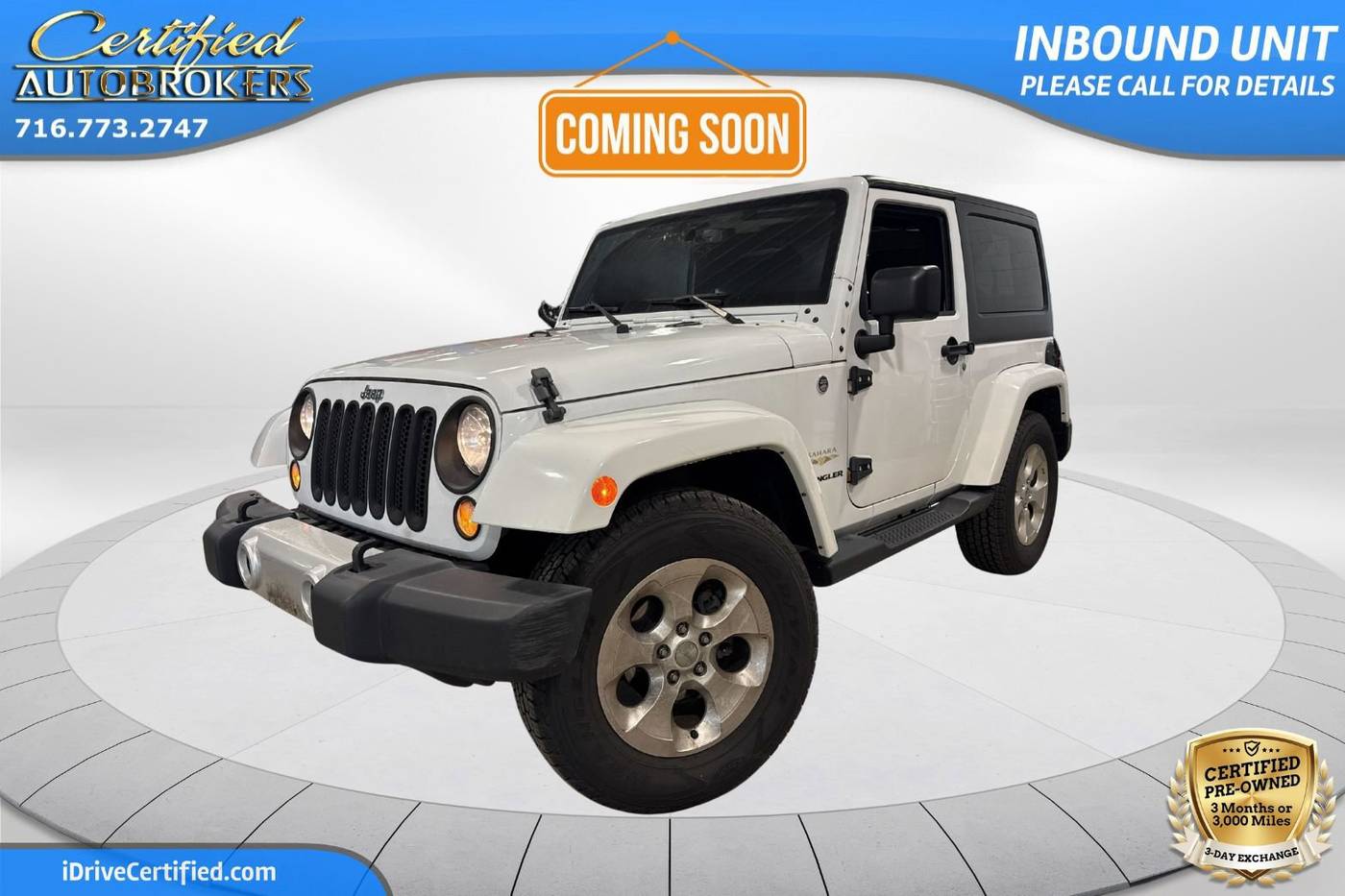 2015 Jeep Wrangler Sahara — SUV — 70,837 mi — Grand Island, NY
