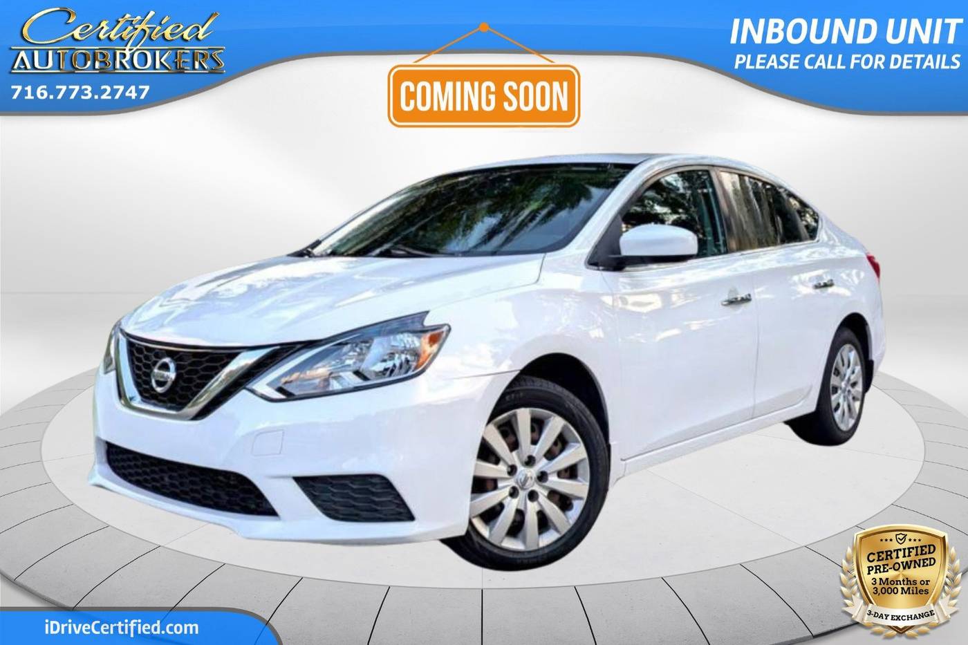 2017 Nissan Sentra SV — Sedan — 87,005 mi — Grand Island, NY