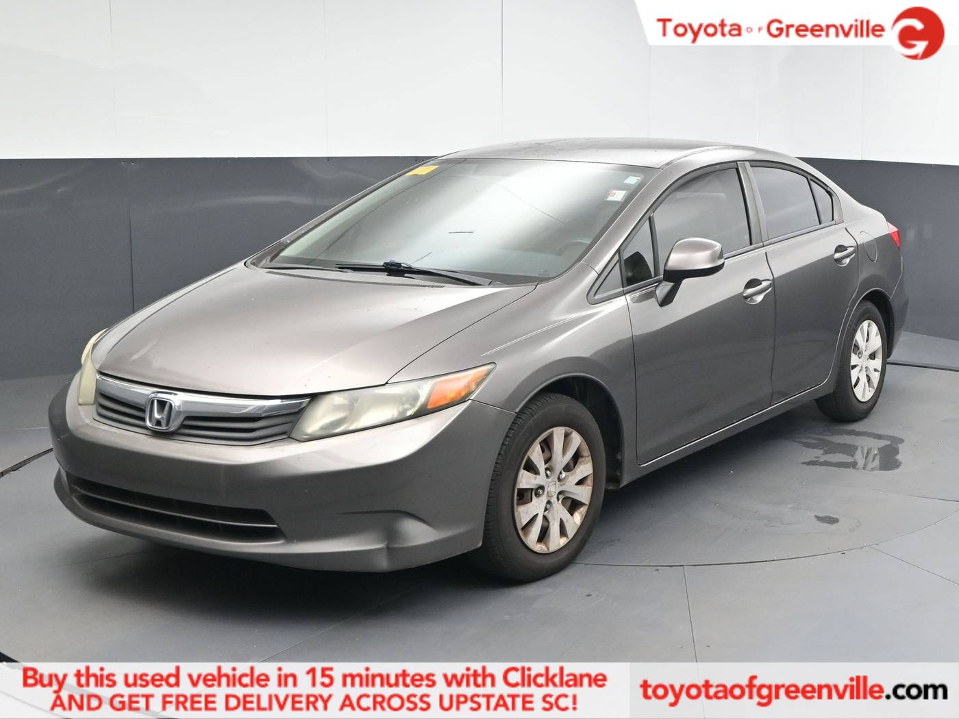 2012 Honda Civic LX — Sedan — 144,177 mi — Greenville, SC