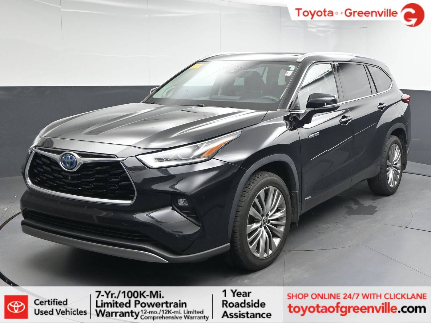 2021 Toyota Highlander Hybrid Platinum — SUV — 53,719 mi — Greenville, SC