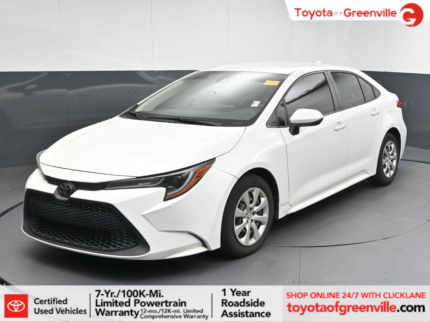 2020 Toyota Corolla LE — Sedan — 76,864 mi — Greenville, SC