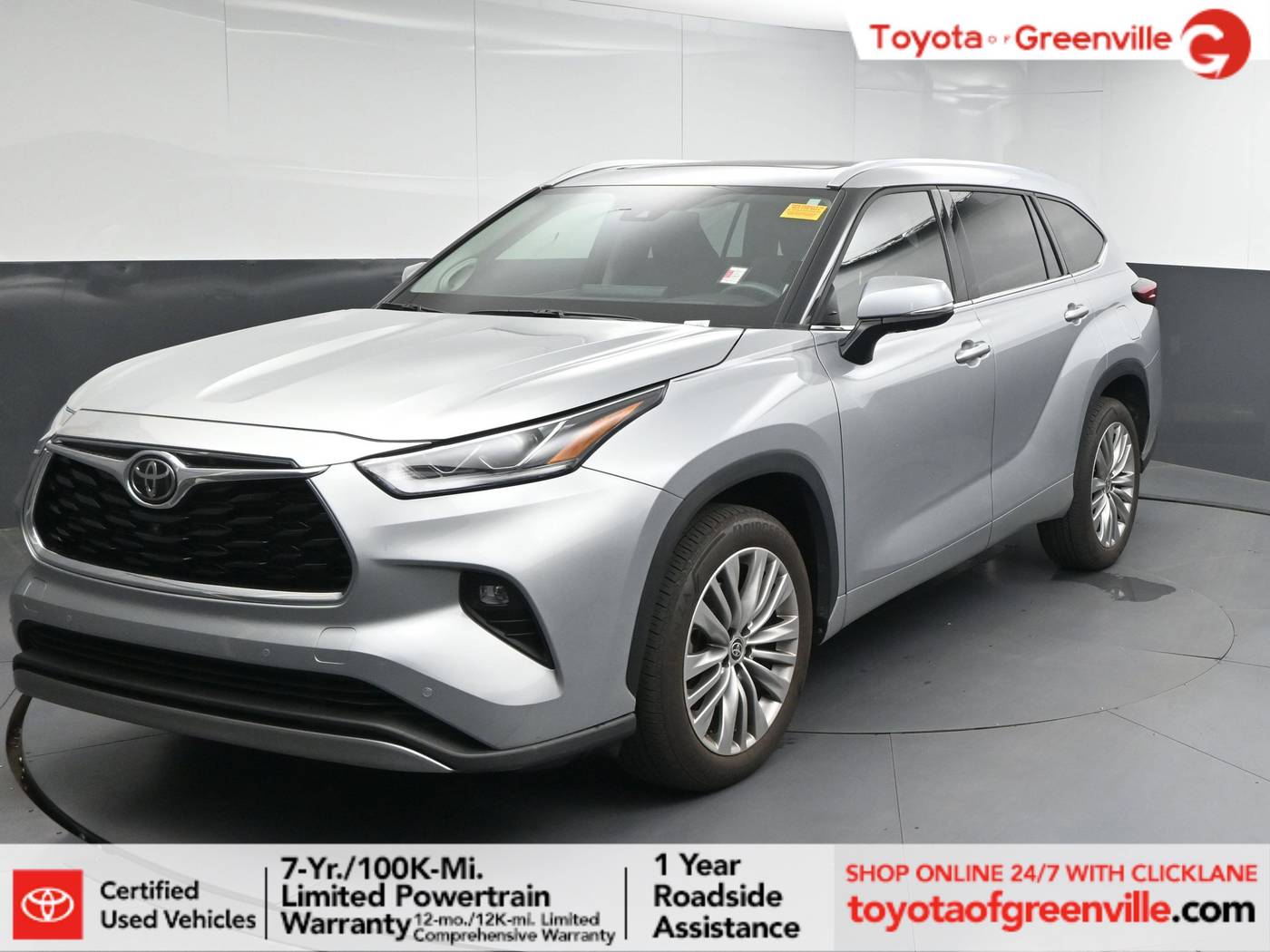 2022 Toyota Highlander Platinum — SUV — 18,045 mi — Greenville, SC