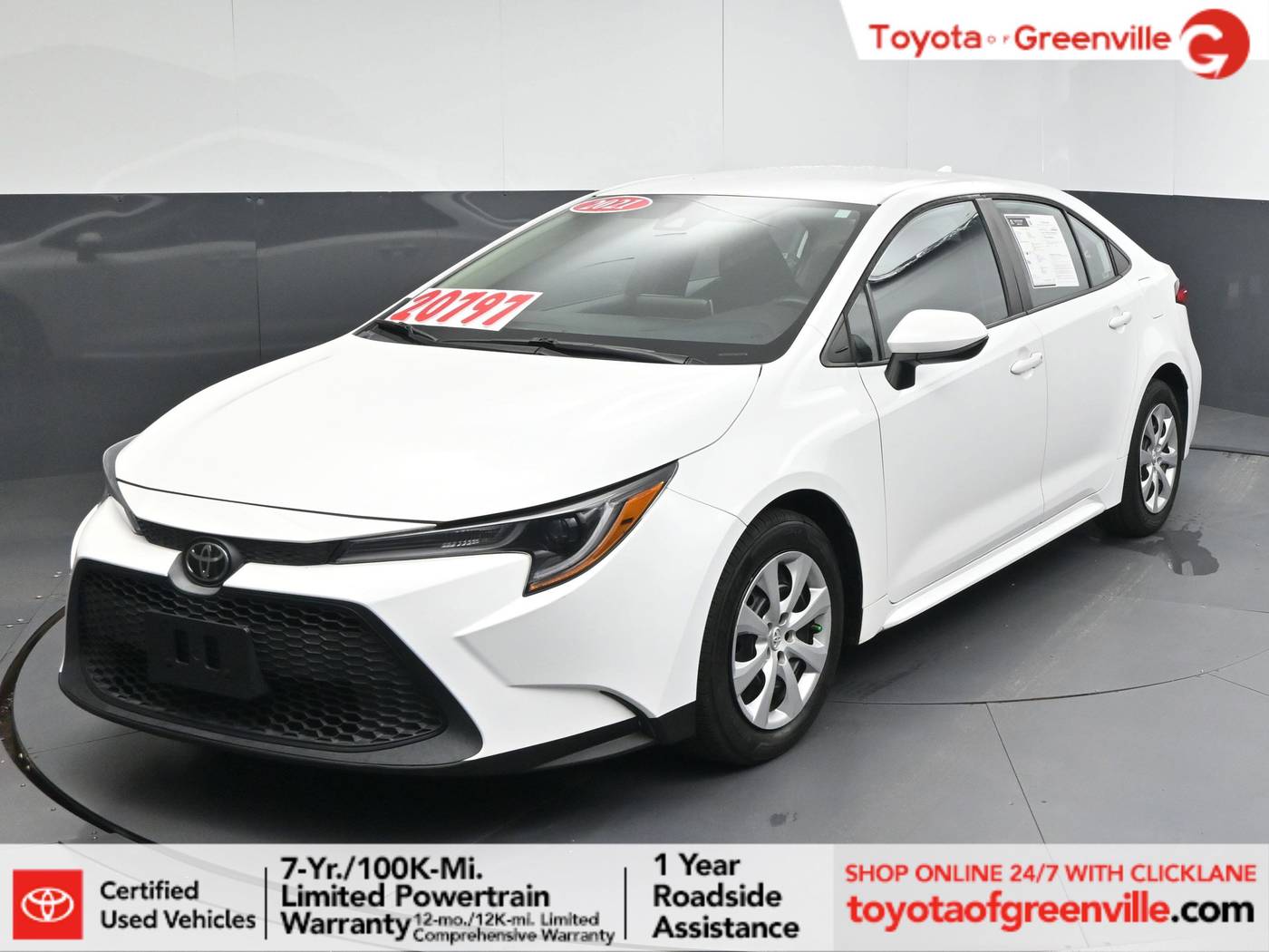 2021 Toyota Corolla LE — Sedan — 46,499 mi — Greenville, SC