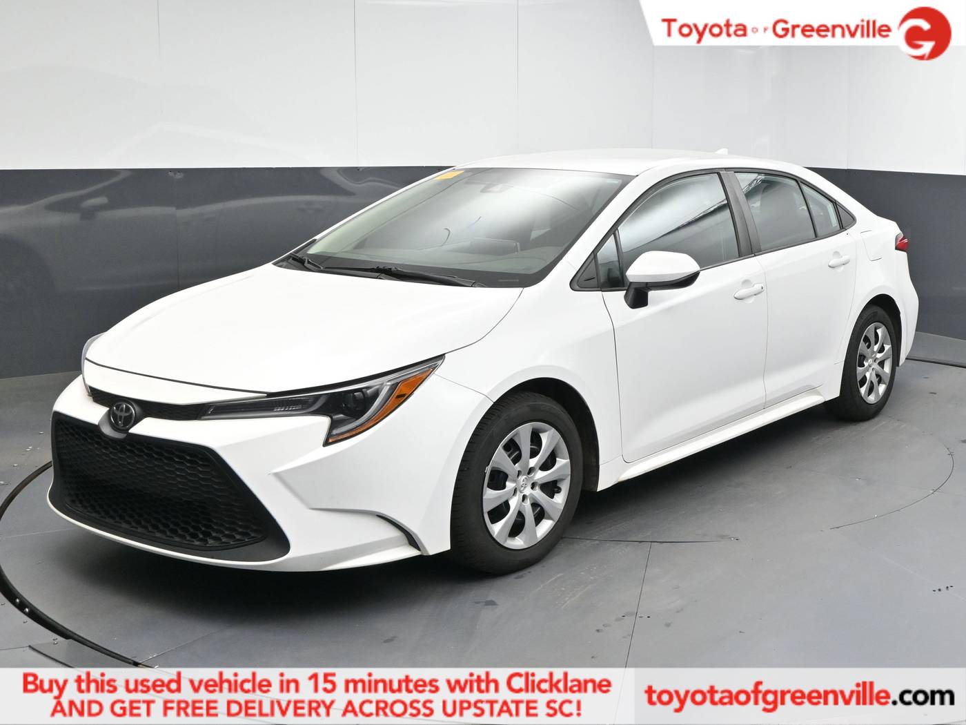 2021 Toyota Corolla LE — Sedan — 87,702 mi — Greenville, SC