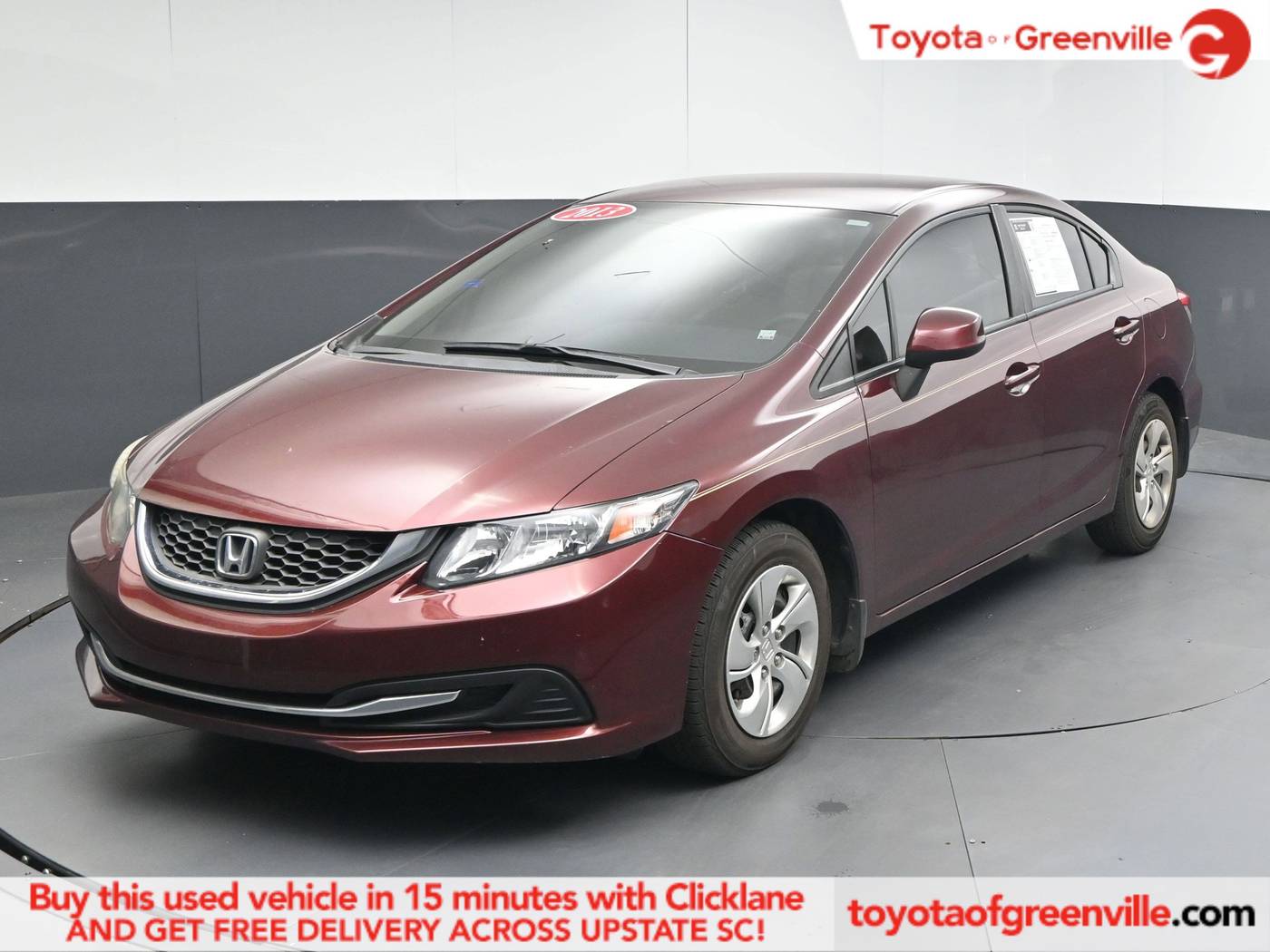 2013 Honda Civic LX — Sedan — 63,951 mi — Greenville, SC