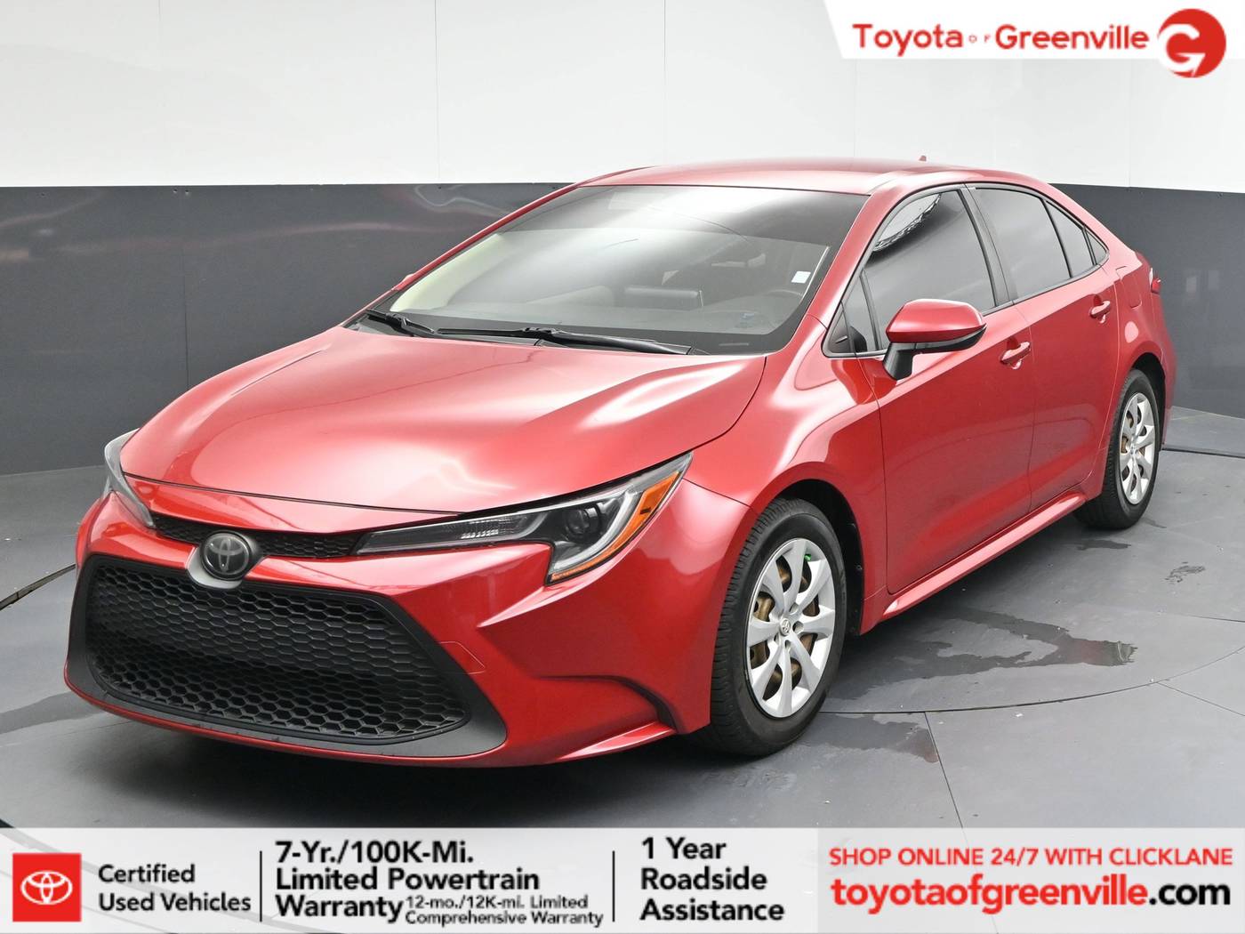 2020 Toyota Corolla LE — Sedan — 80,798 mi — Greenville, SC