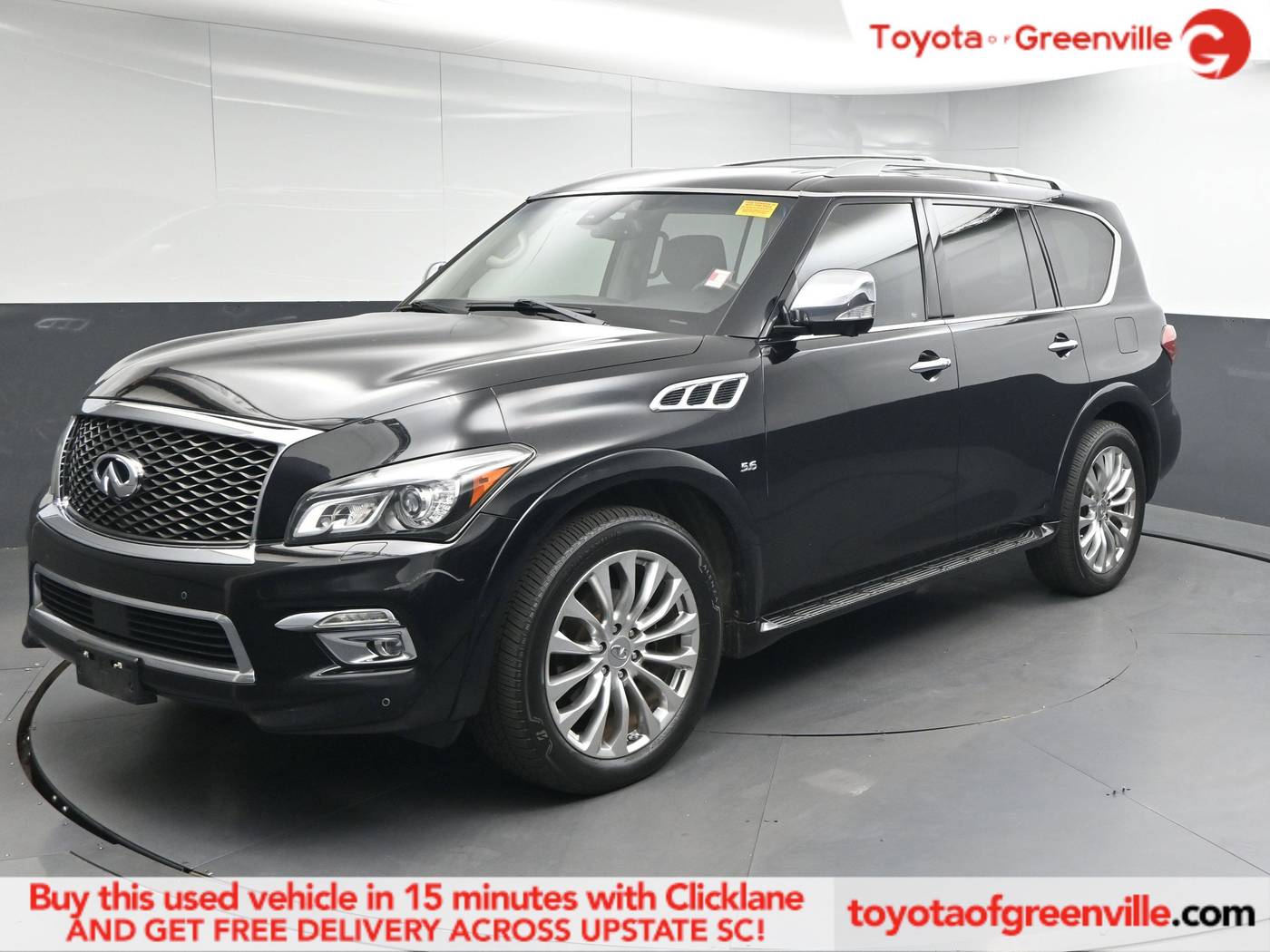 2016 INFINITI QX80 Standard — SUV — 124,252 mi — Greenville, SC