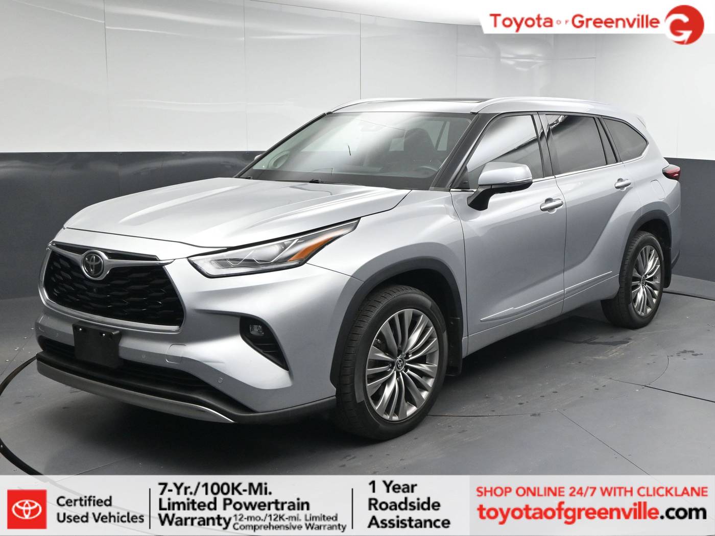 2021 Toyota Highlander Platinum — SUV — 72,840 mi — Greenville, SC