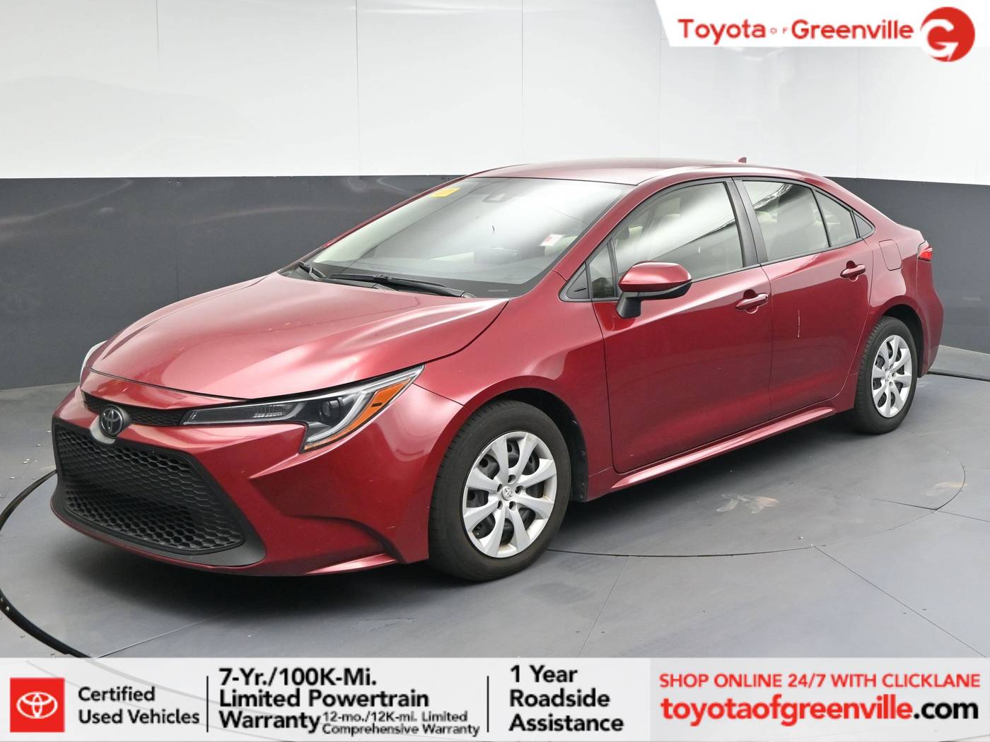 2022 Toyota Corolla LE — Sedan — 55,612 mi — Greenville, SC