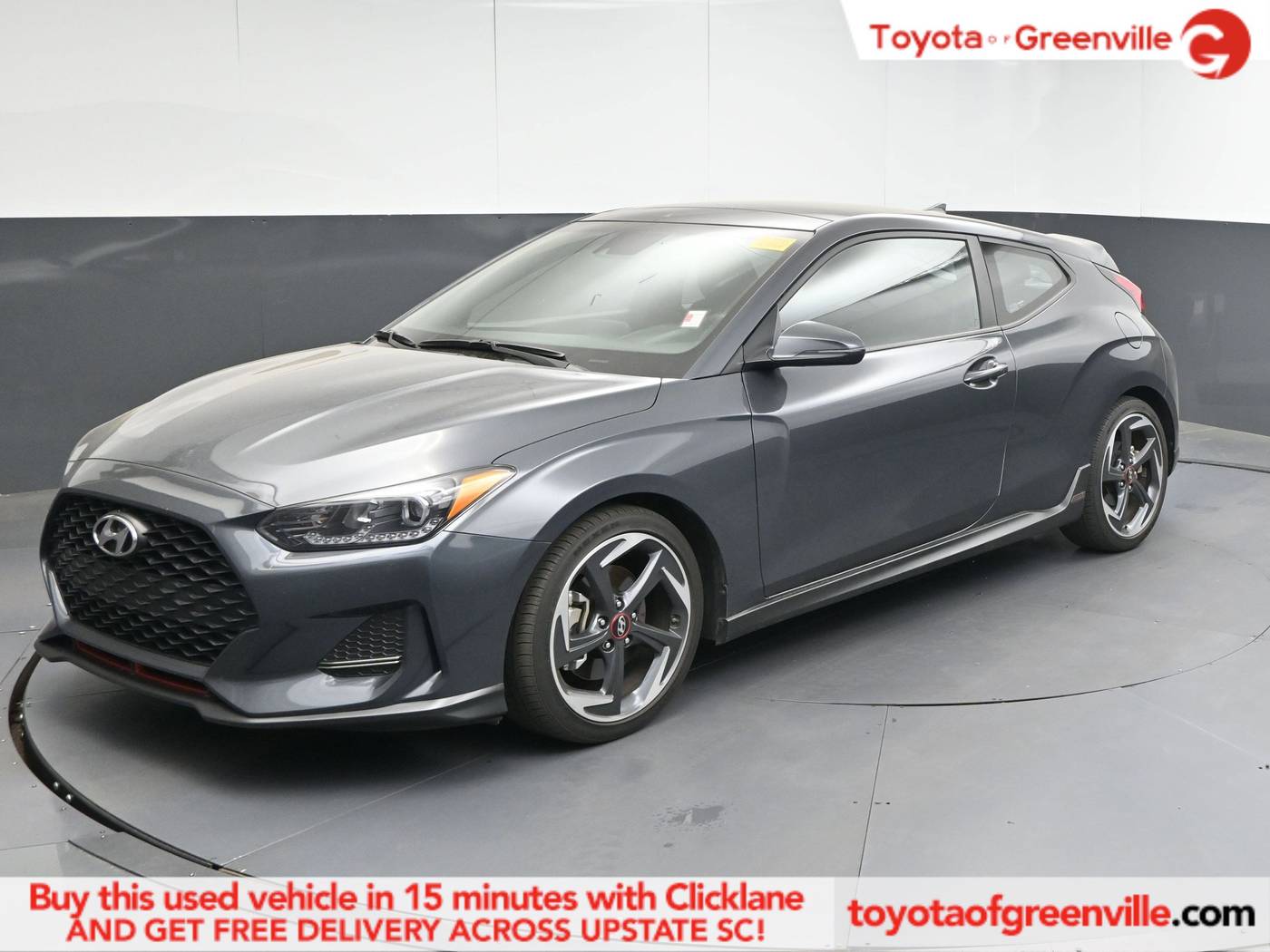 2019 Hyundai Veloster Turbo — Hatchback — 33,134 mi — Greenville, SC