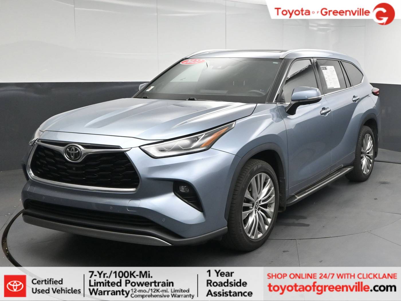 2022 Toyota Highlander Platinum — SUV — 63,222 mi — Greenville, SC