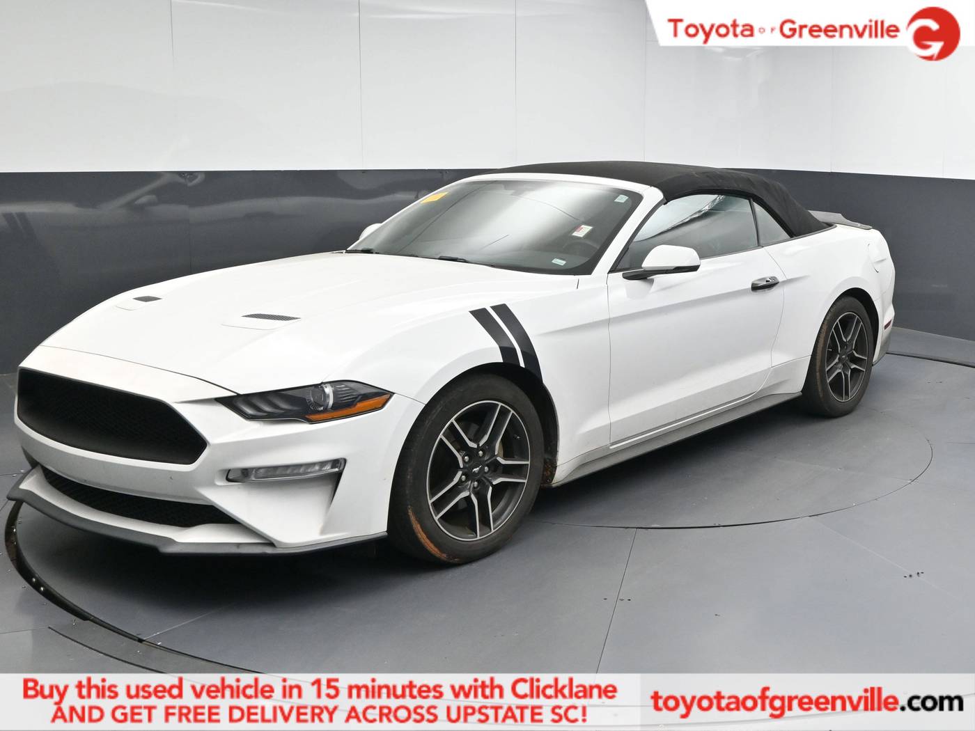 2019 Ford Mustang EcoBoost Premium — Convertible — 124,195 mi — Greenville, SC