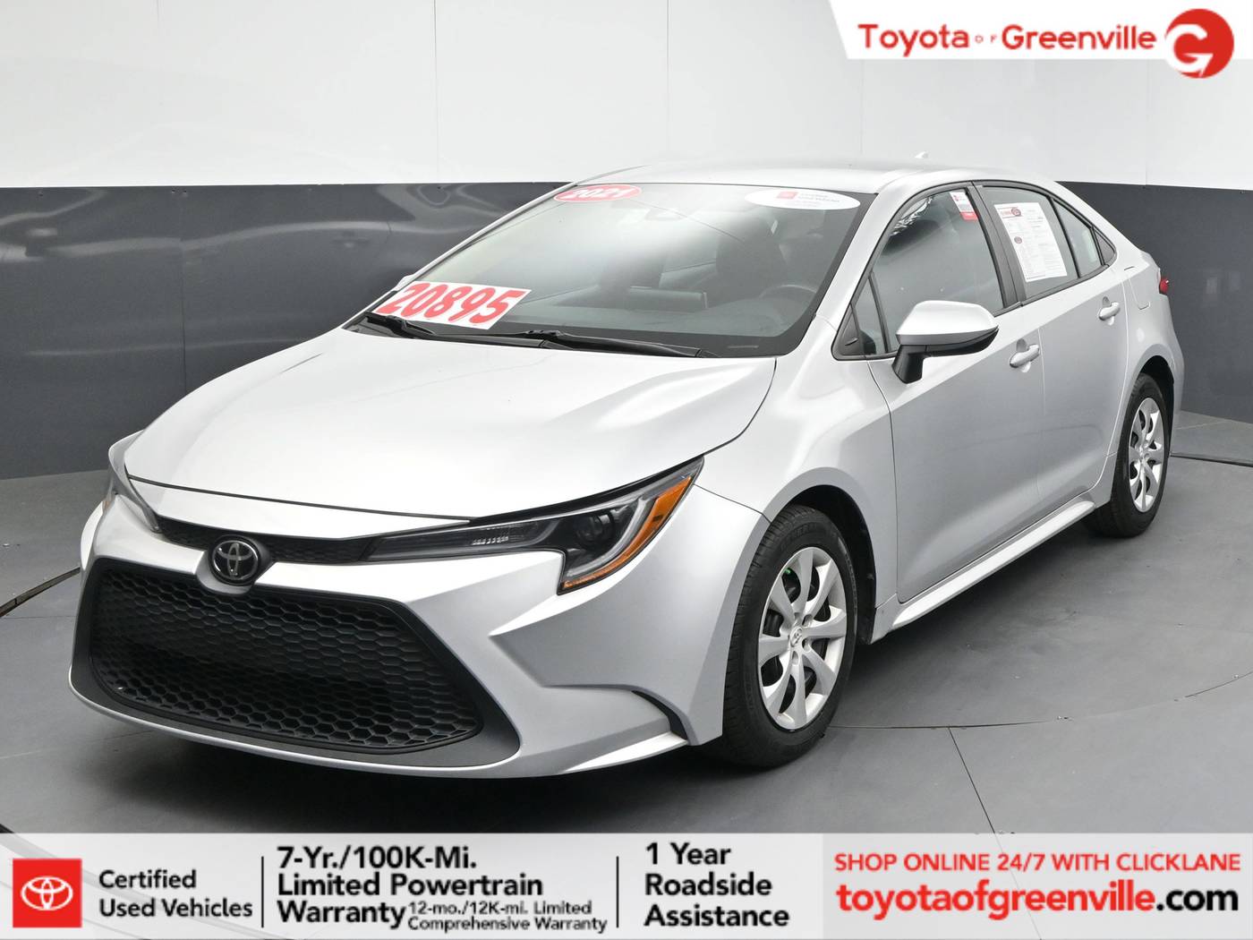 2021 Toyota Corolla LE — Sedan — 52,454 mi — Greenville, SC