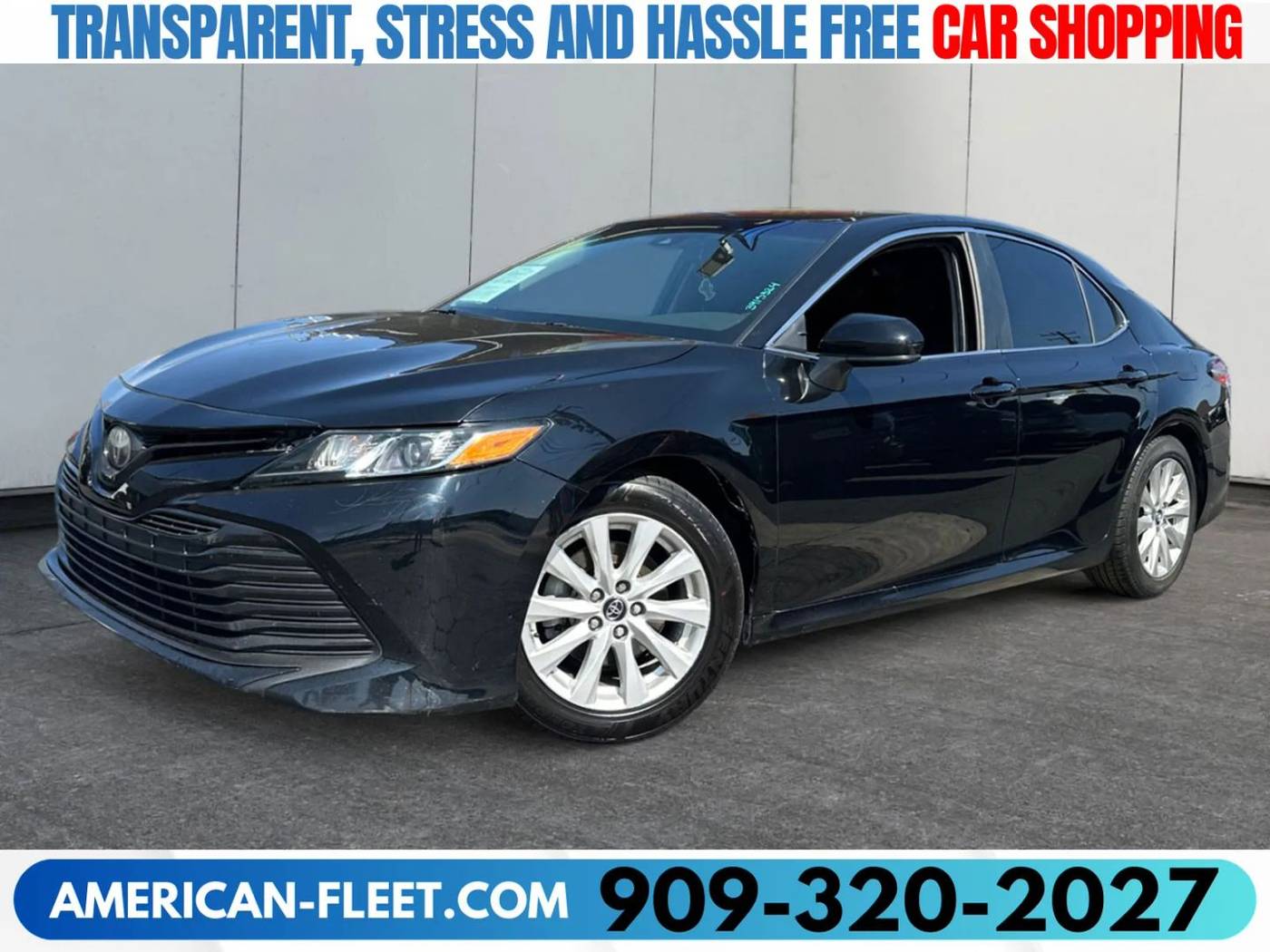2019 Toyota Camry LE — Sedan — 104,062 mi — FONTANA, CA