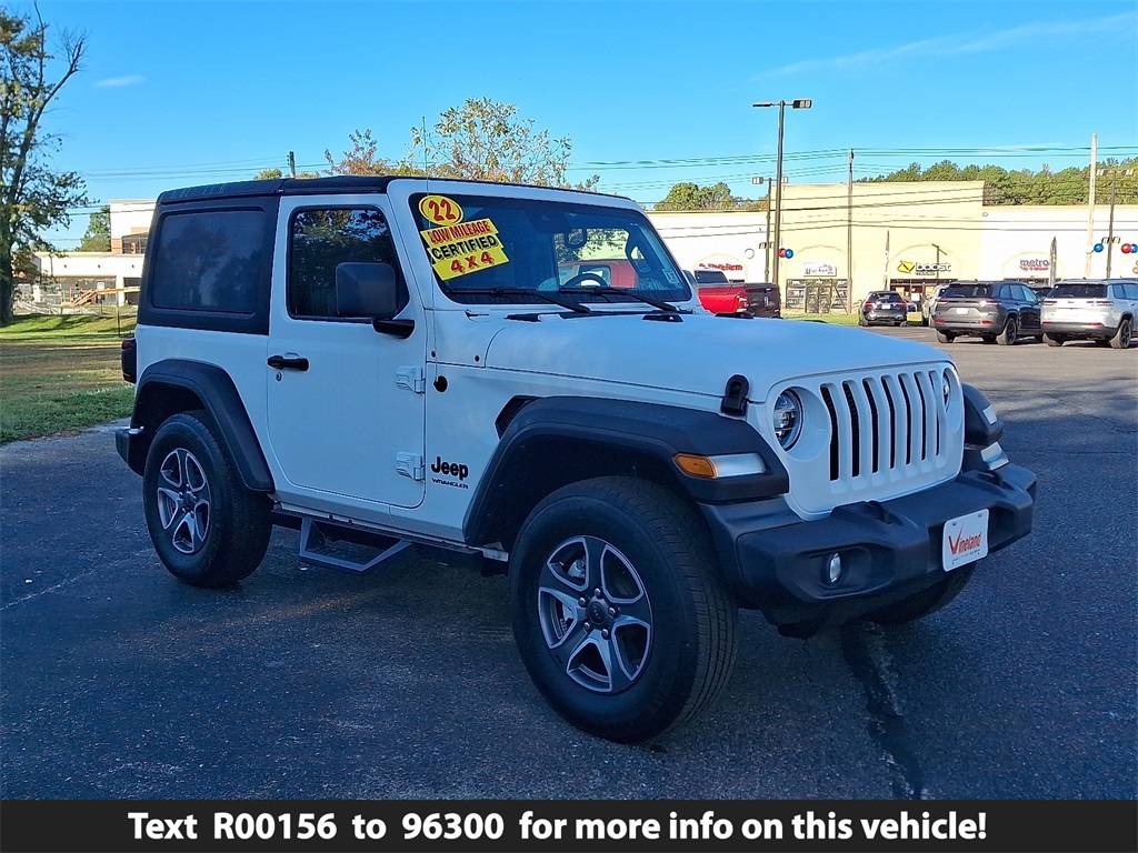 2022 Jeep Wrangler Sport S — SUV — 12,877 mi — Vineland, NJ
