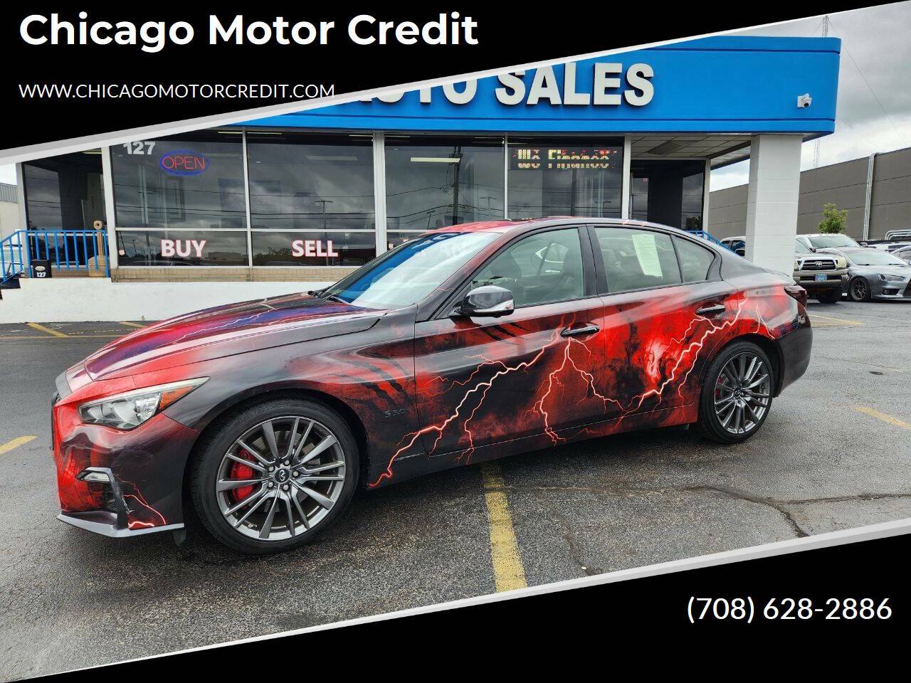 2018 INFINITI Q50 RED SPORT 400 — Sedan — 141,532 mi — south holland, IL