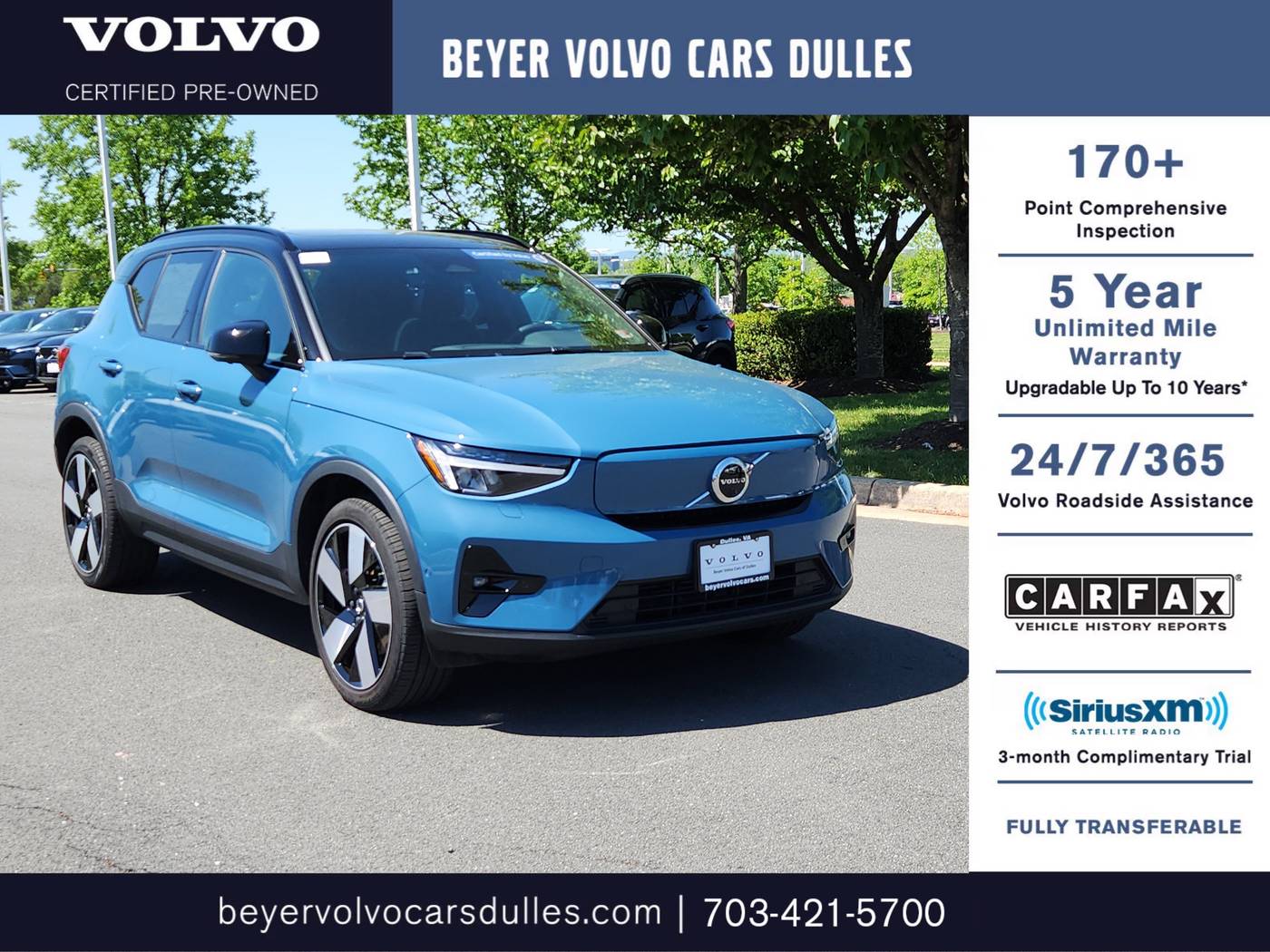 2023 Volvo XC40 Recharge Plus — SUV — 13,929 mi — Dulles, VA