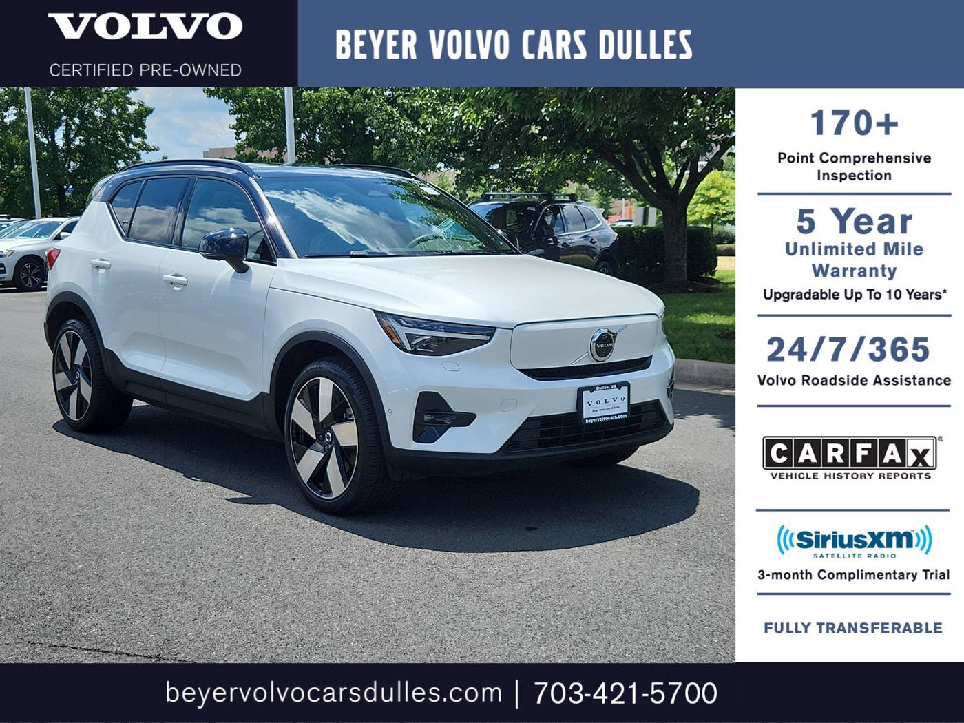 2023 Volvo XC40 Recharge Ultimate — SUV — 9,549 mi — Dulles, VA