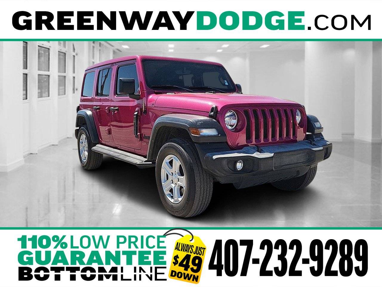 2021 Jeep Wrangler Sport S — SUV — 58,381 mi — Orlando, FL