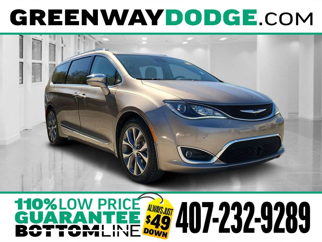 2017 Chrysler Pacifica Limited — Minivan — 91,711 mi — Orlando, FL