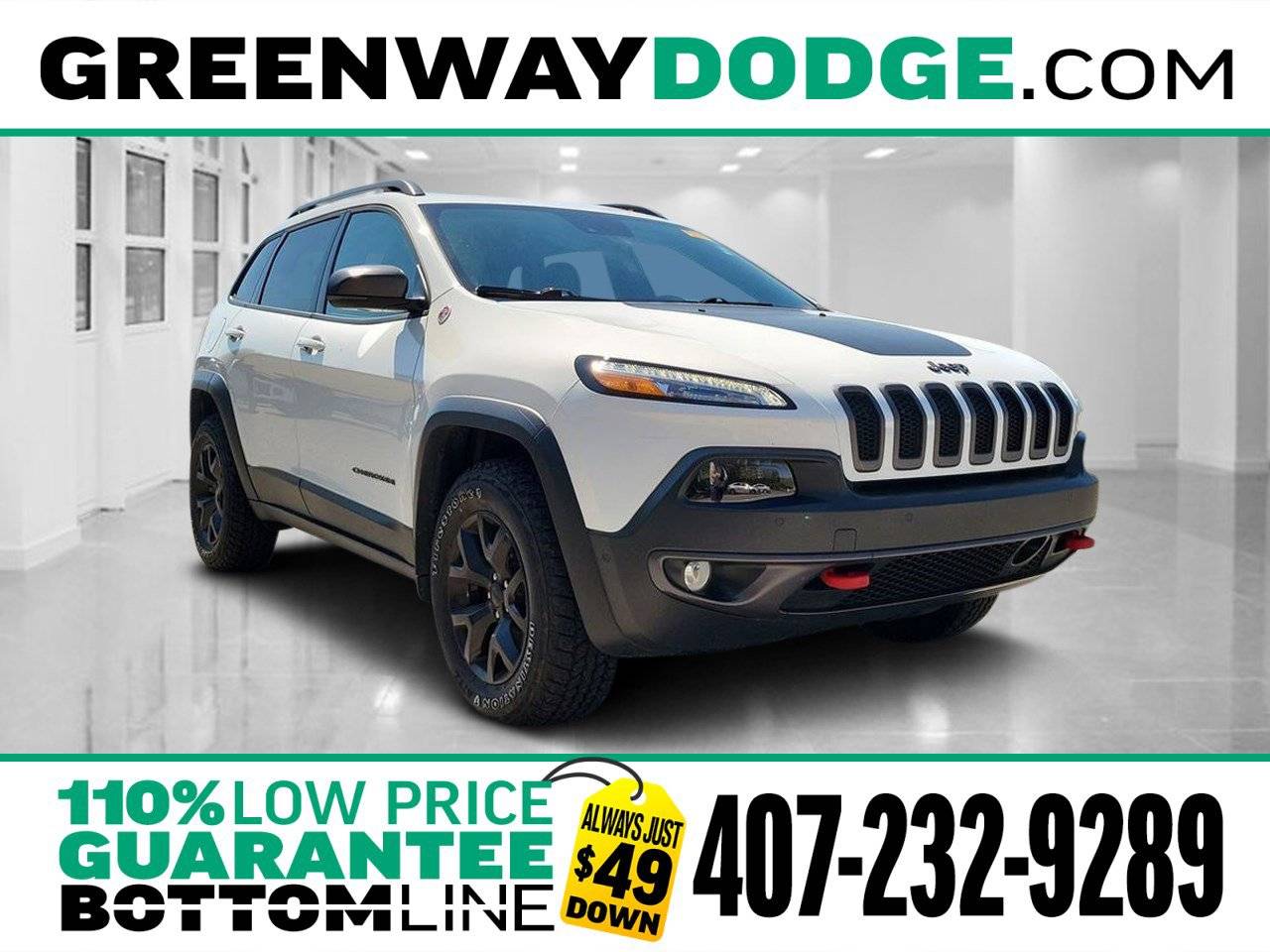 2016 Jeep Cherokee Trailhawk — SUV — 48,386 mi — Orlando, FL