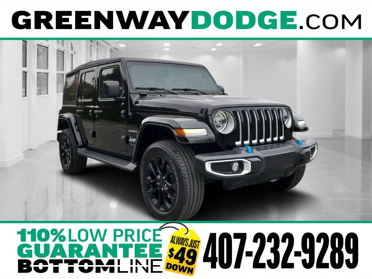 2022 Jeep Wrangler Sahara 4xe — SUV — 29,648 mi — Orlando, FL