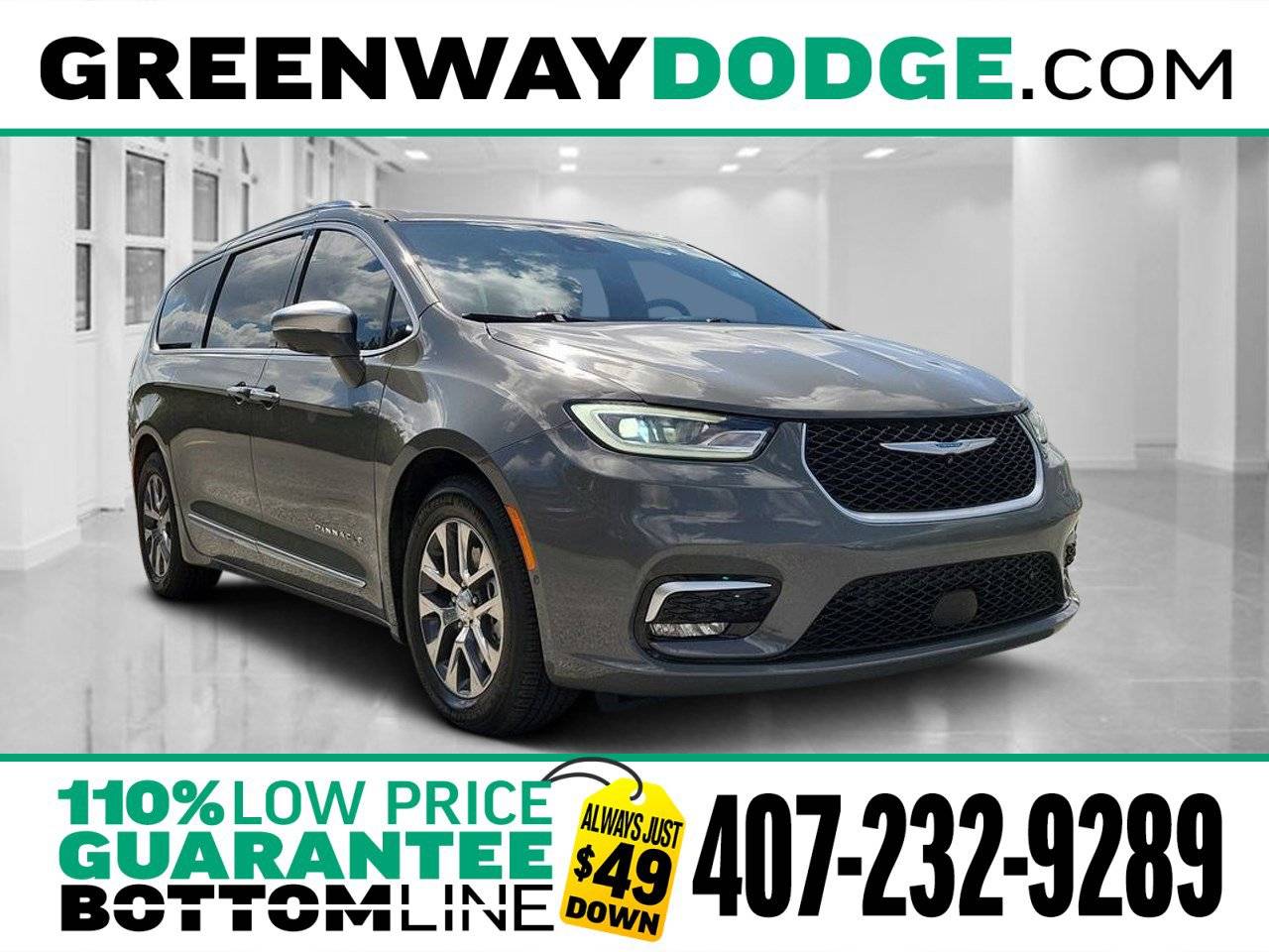 2021 Chrysler Pacifica Hybrid Pinnacle — Minivan — 42,428 mi — Orlando, FL