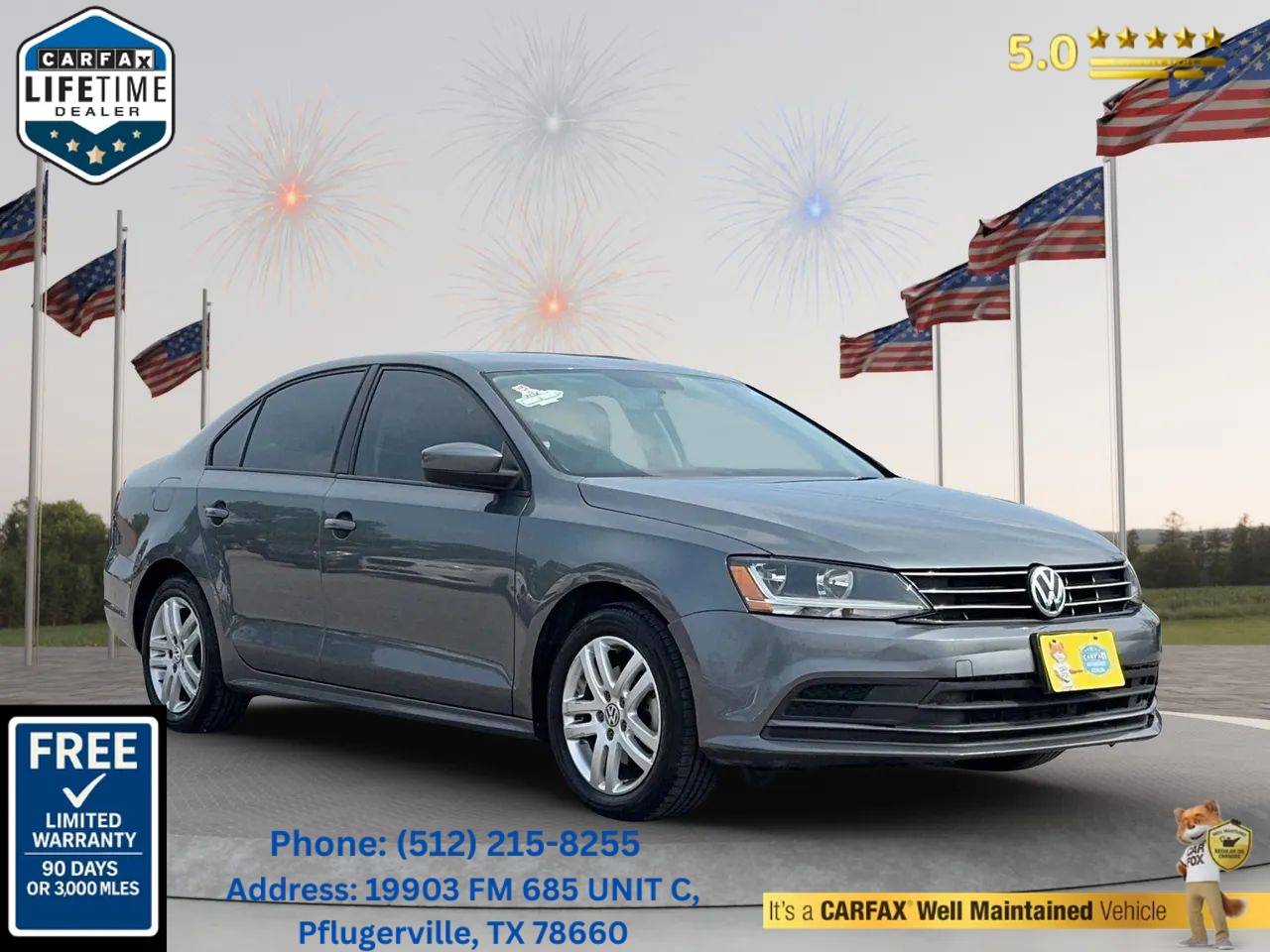 2018 Volkswagen Jetta 1.4T S — Sedan — 111,256 mi — Pflugerville, TX