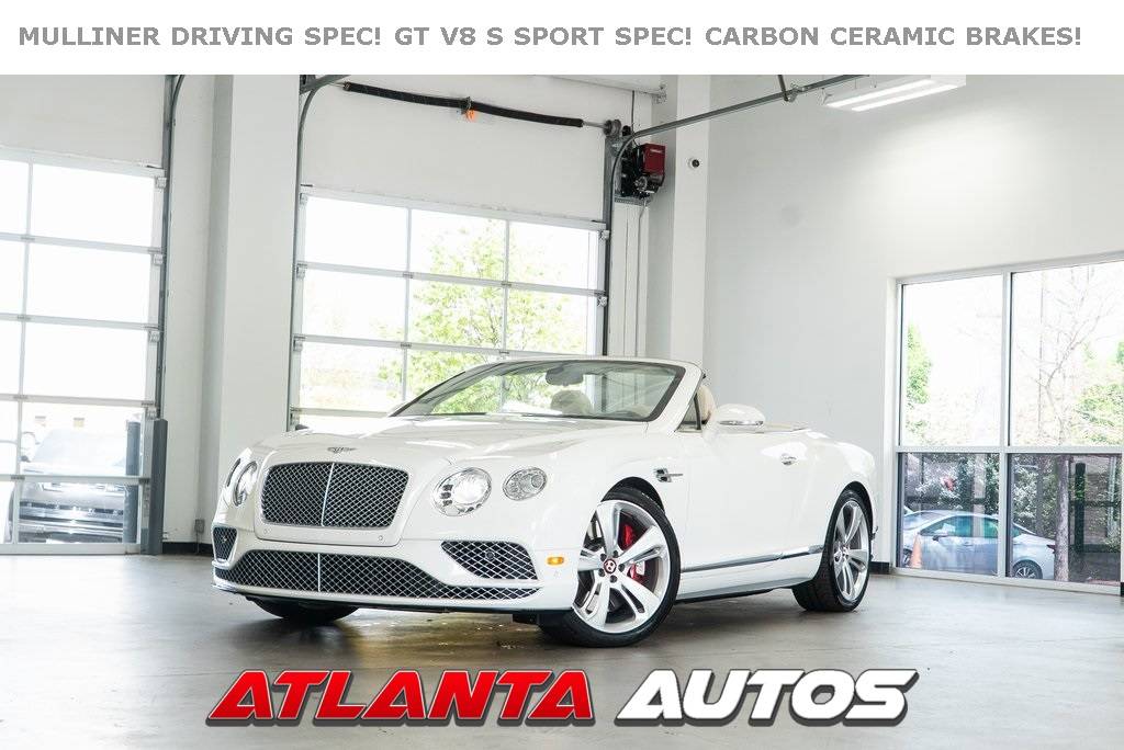 2017 Bentley Continental GT V8 S — Convertible — 11,092 mi — Marietta, GA