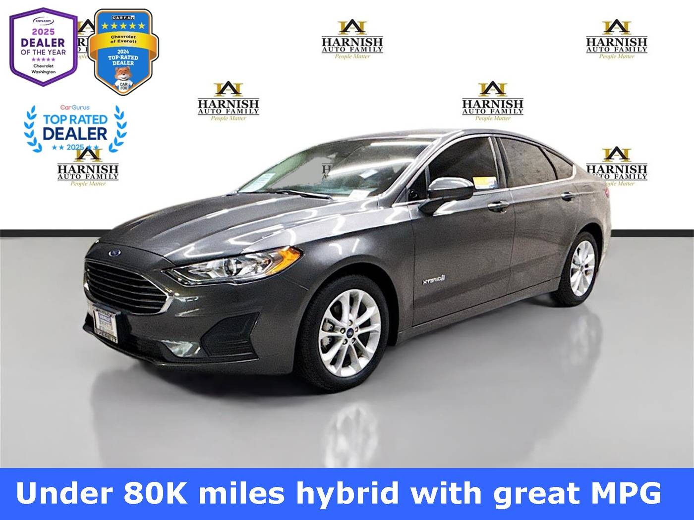 2019 Ford Fusion Hybrid SE — Sedan — 77,945 mi — Everett, WA