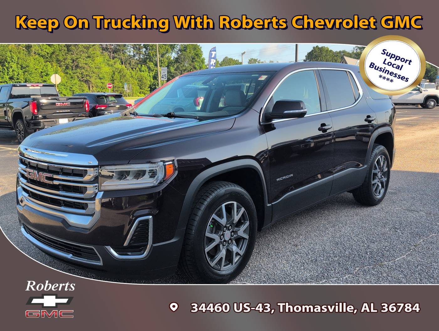 2020 GMC Acadia SLE — SUV — 63,183 mi — Thomasville, AL