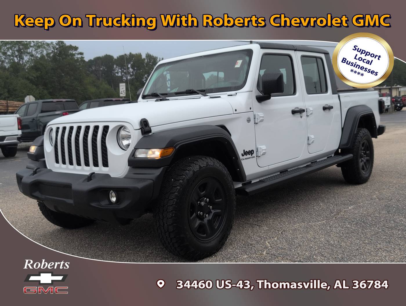 2021 Jeep Gladiator Sport — Pickup Truck — 97,941 mi — Thomasville, AL