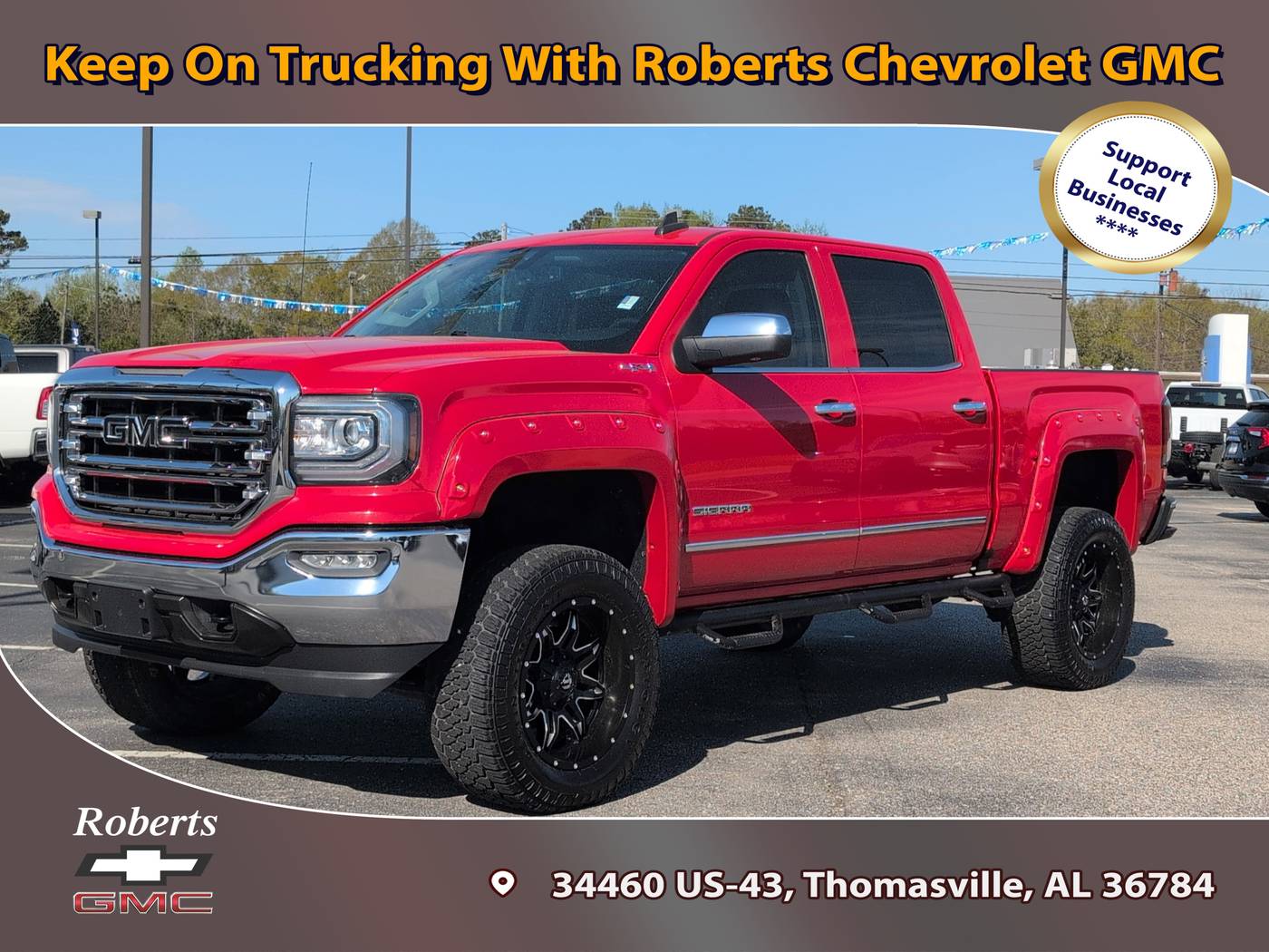 2018 GMC Sierra 1500 SLT — Pickup Truck — 58,553 mi — Thomasville, AL