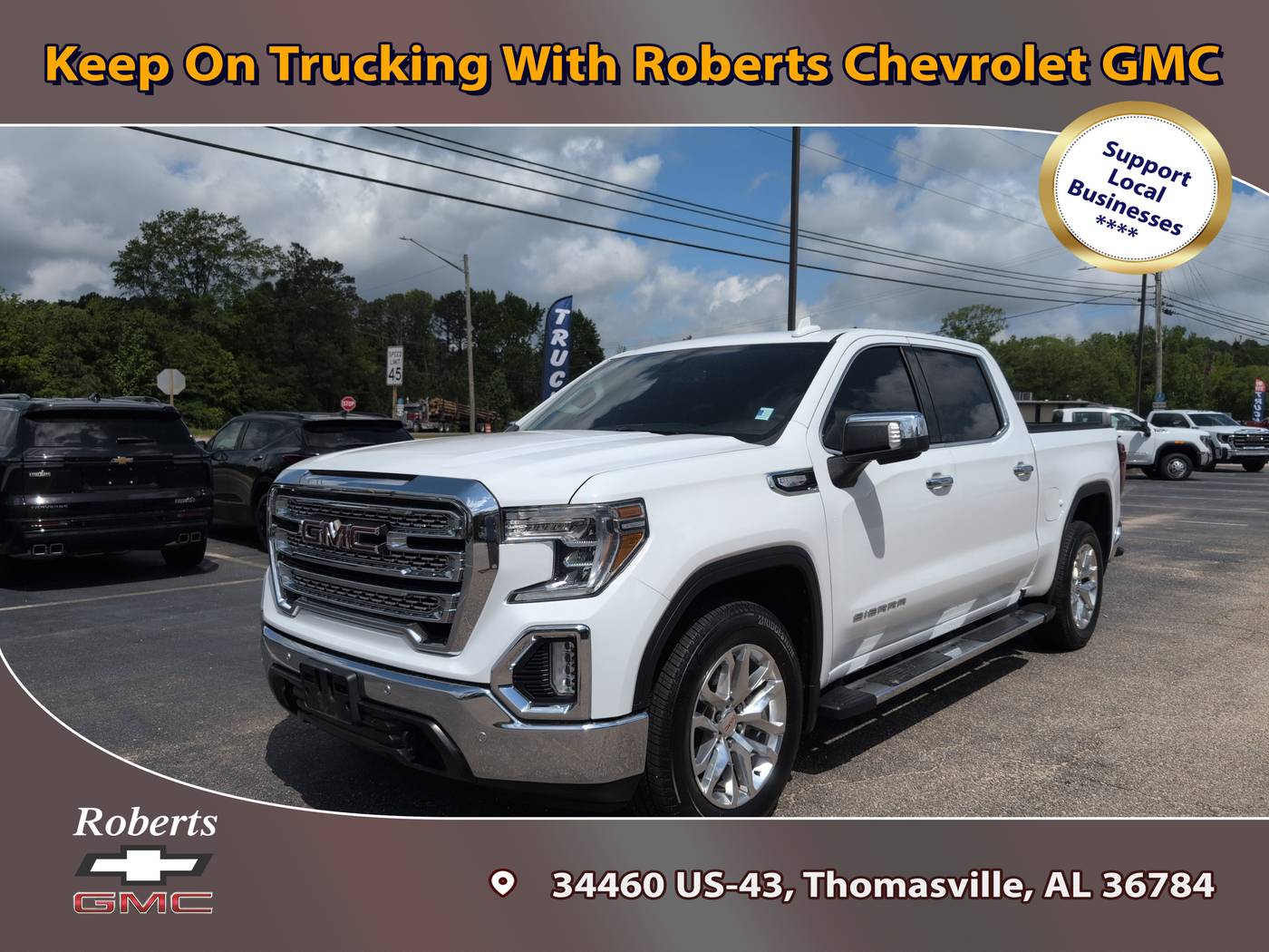 2020 GMC Sierra 1500 SLT — Pickup Truck — 113,534 mi — Thomasville, AL
