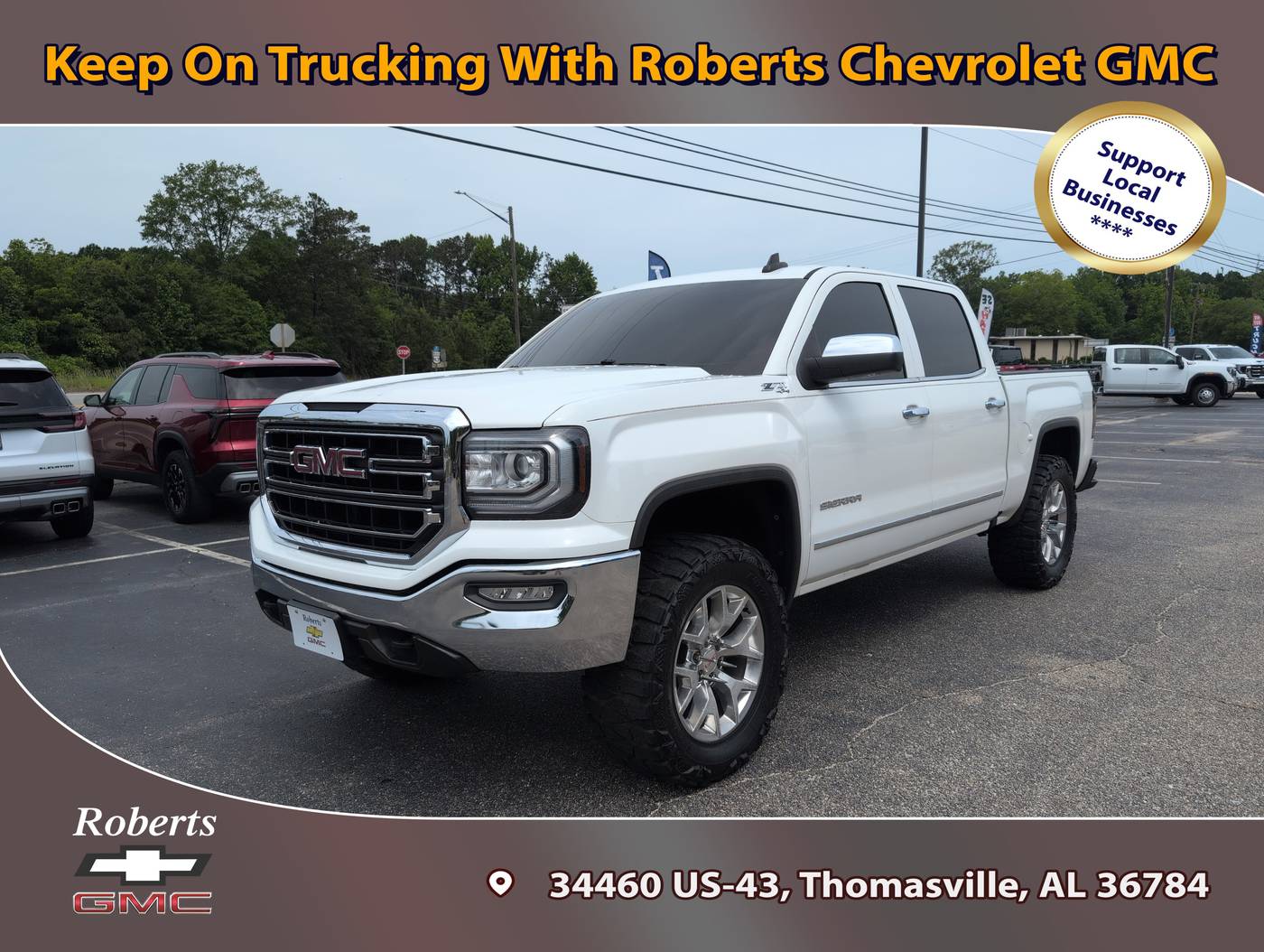 2018 GMC Sierra 1500 SLT — Pickup Truck — 109,901 mi — Thomasville, AL