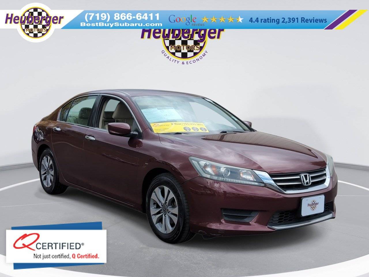2015 Honda Accord LX — Sedan — 123,659 mi — Colorado Springs, CO