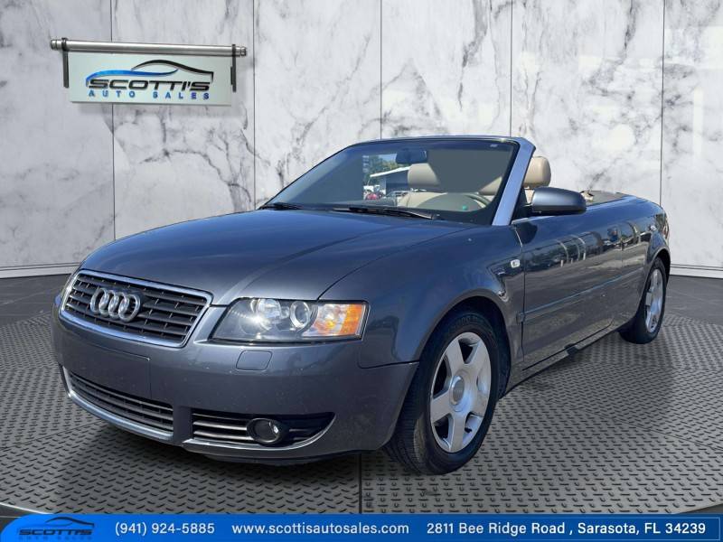 2004 Audi A4 1.8T — Convertible — 68,715 mi — Sarasota, FL