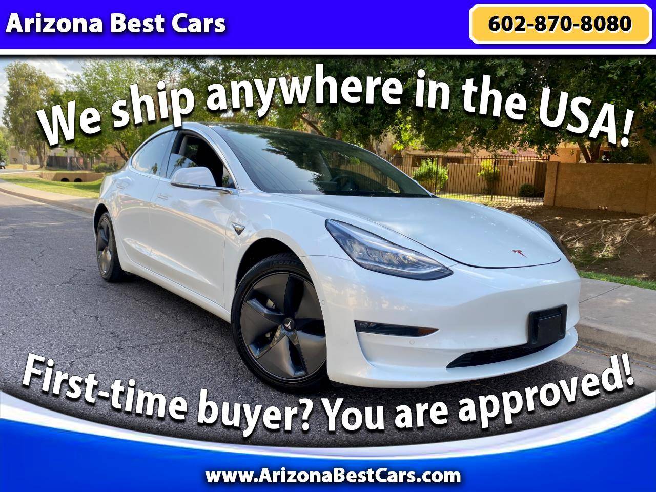 2019 Tesla Model 3 Mid Range — Sedan — 52,236 mi — Phoenix, AZ