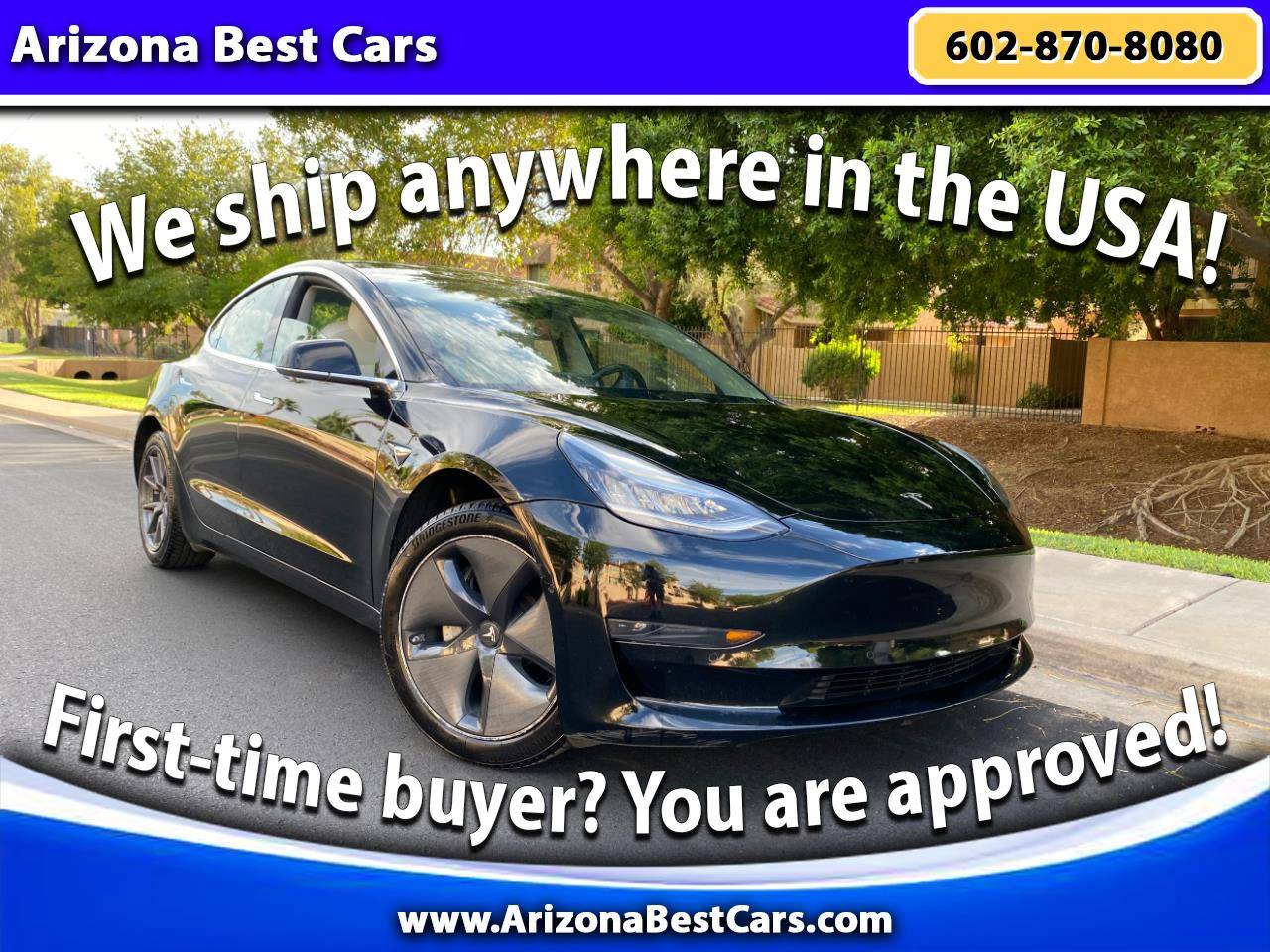 2019 Tesla Model 3 Mid Range — Sedan — 72,073 mi — Phoenix, AZ