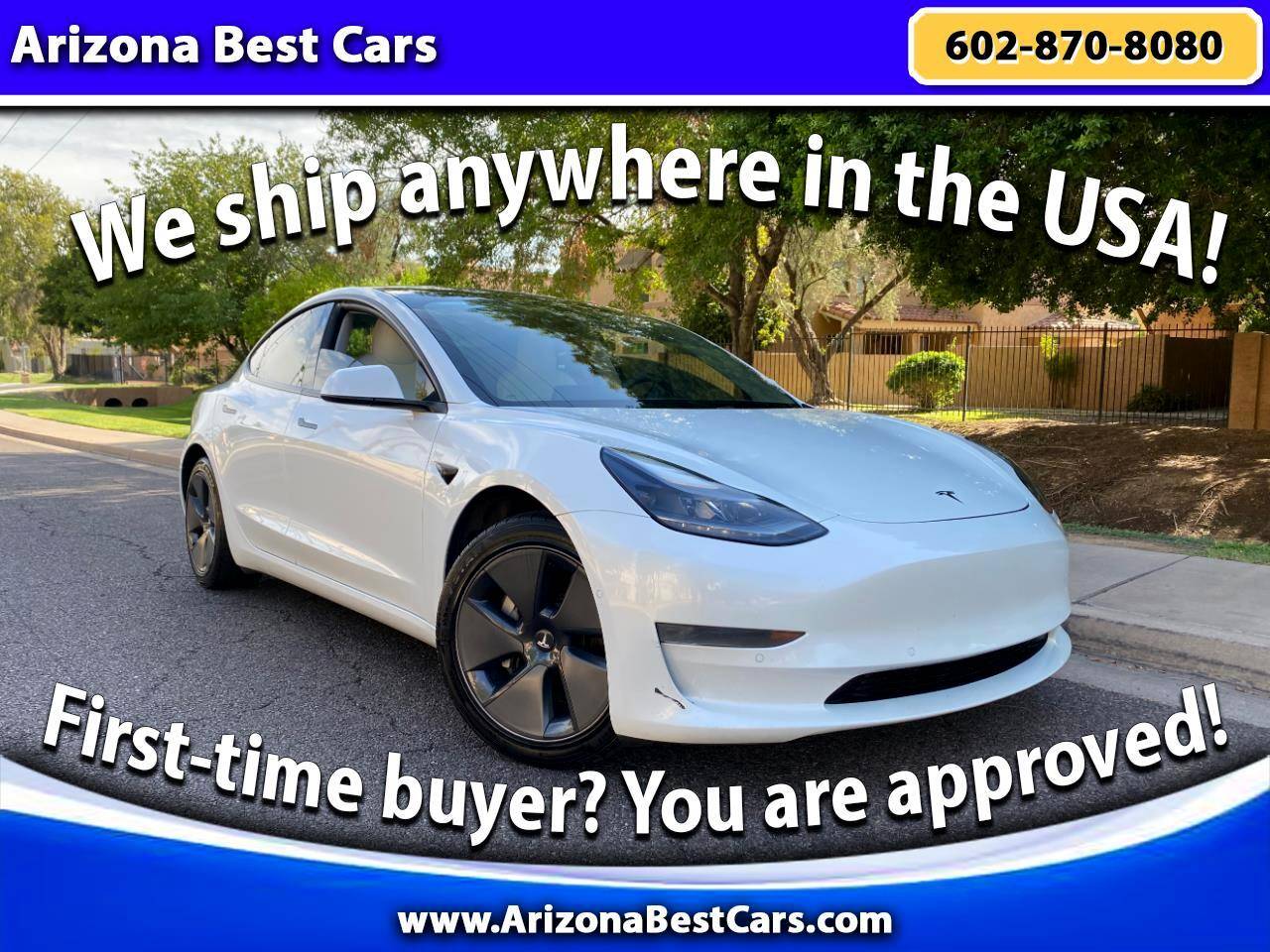 2021 Tesla Model 3 Standard Range Plus — Sedan — 81,252 mi — Phoenix, AZ