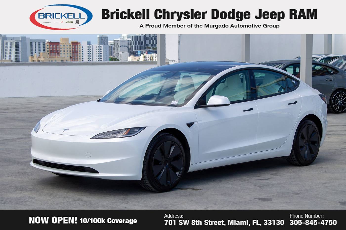2025 Tesla Model 3 Long Range — Sedan — 5,332 mi — Miami, FL