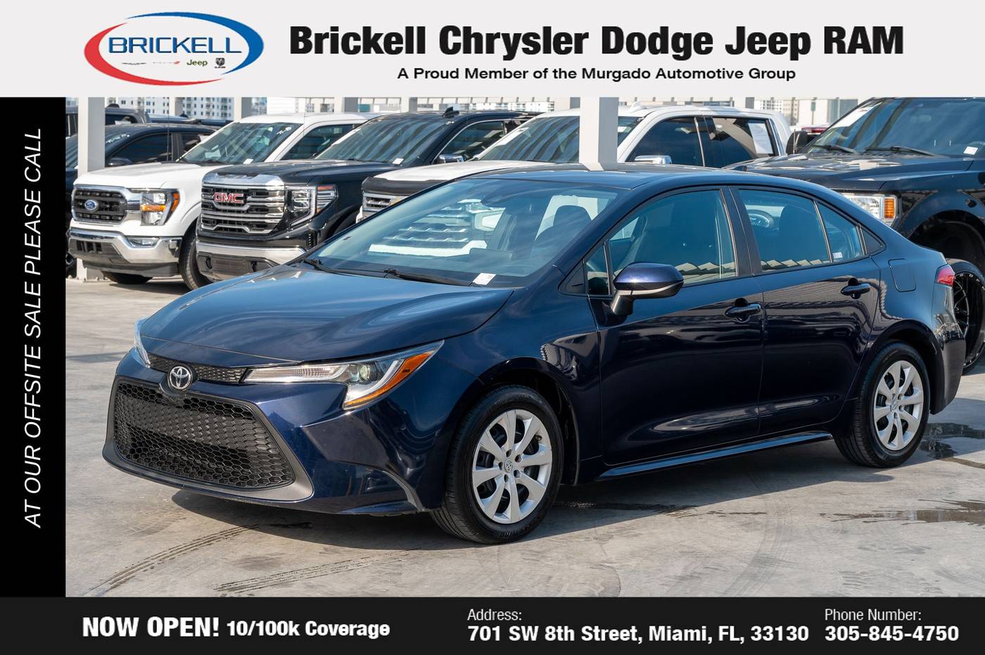 2022 Toyota Corolla LE — Sedan — 57,250 mi — Miami, FL