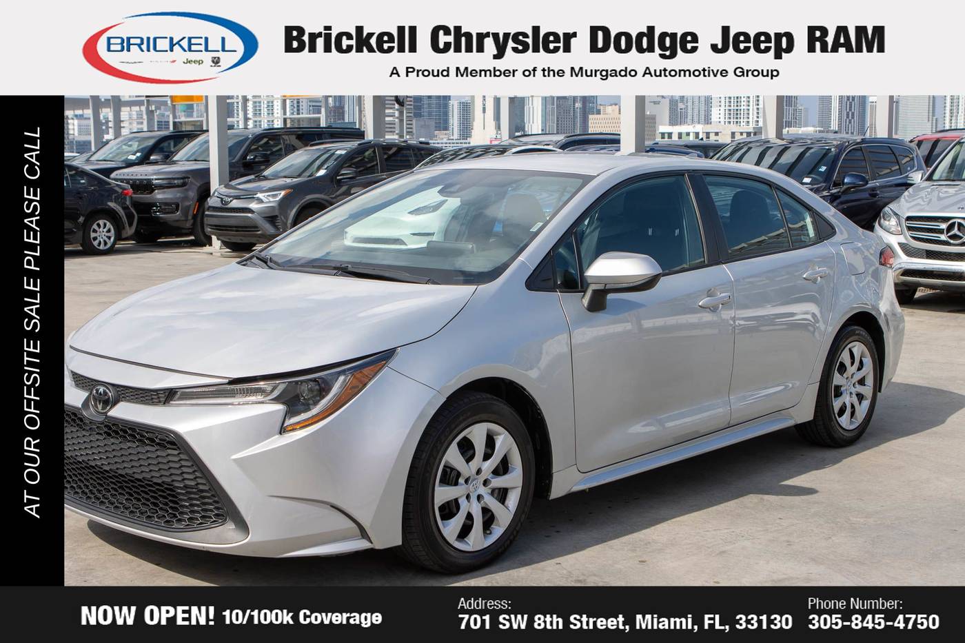 2021 Toyota Corolla LE — Sedan — 44,229 mi — Miami, FL