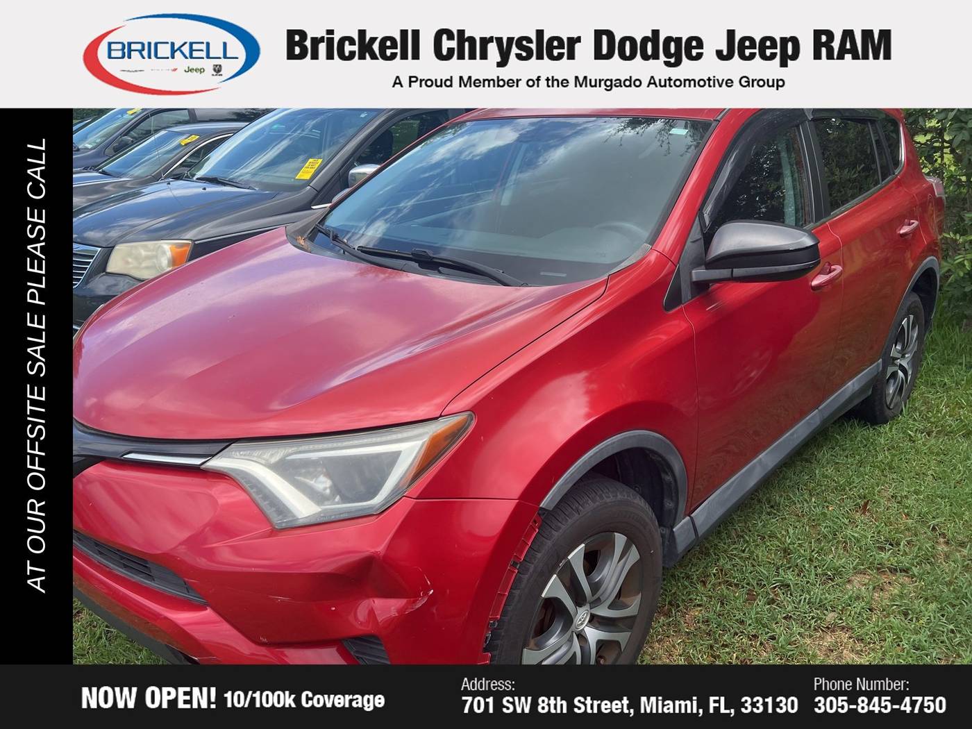 2016 Toyota RAV4 LE — SUV — 70,527 mi — Miami, FL