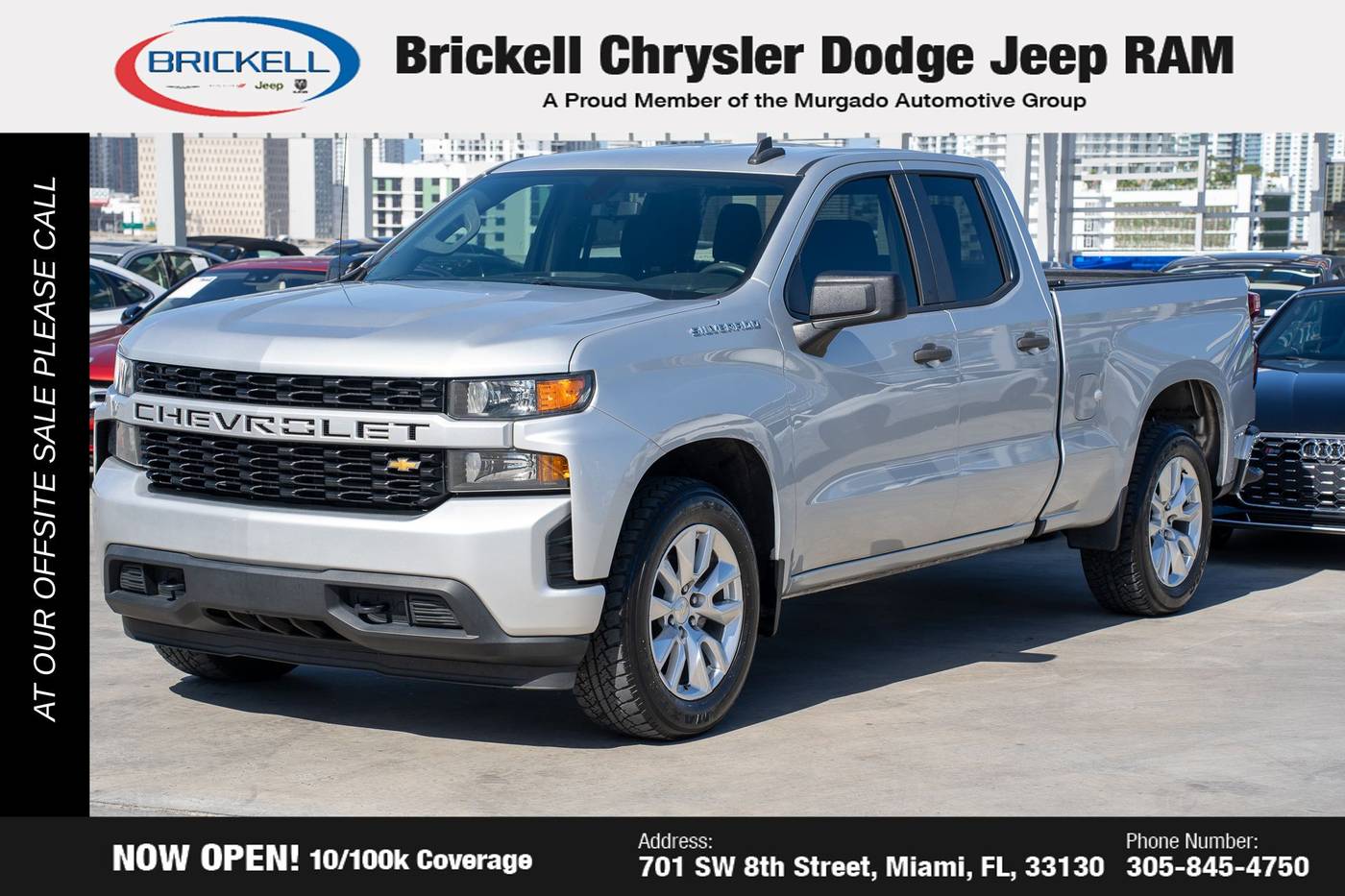 2021 Chevrolet Silverado 1500 Custom — Pickup Truck — 47,434 mi — Miami, FL