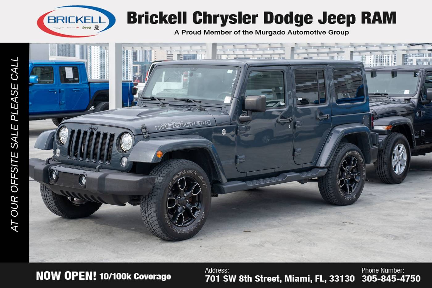 2017 Jeep Wrangler Smoky Mountain — SUV — 83,420 mi — Miami, FL