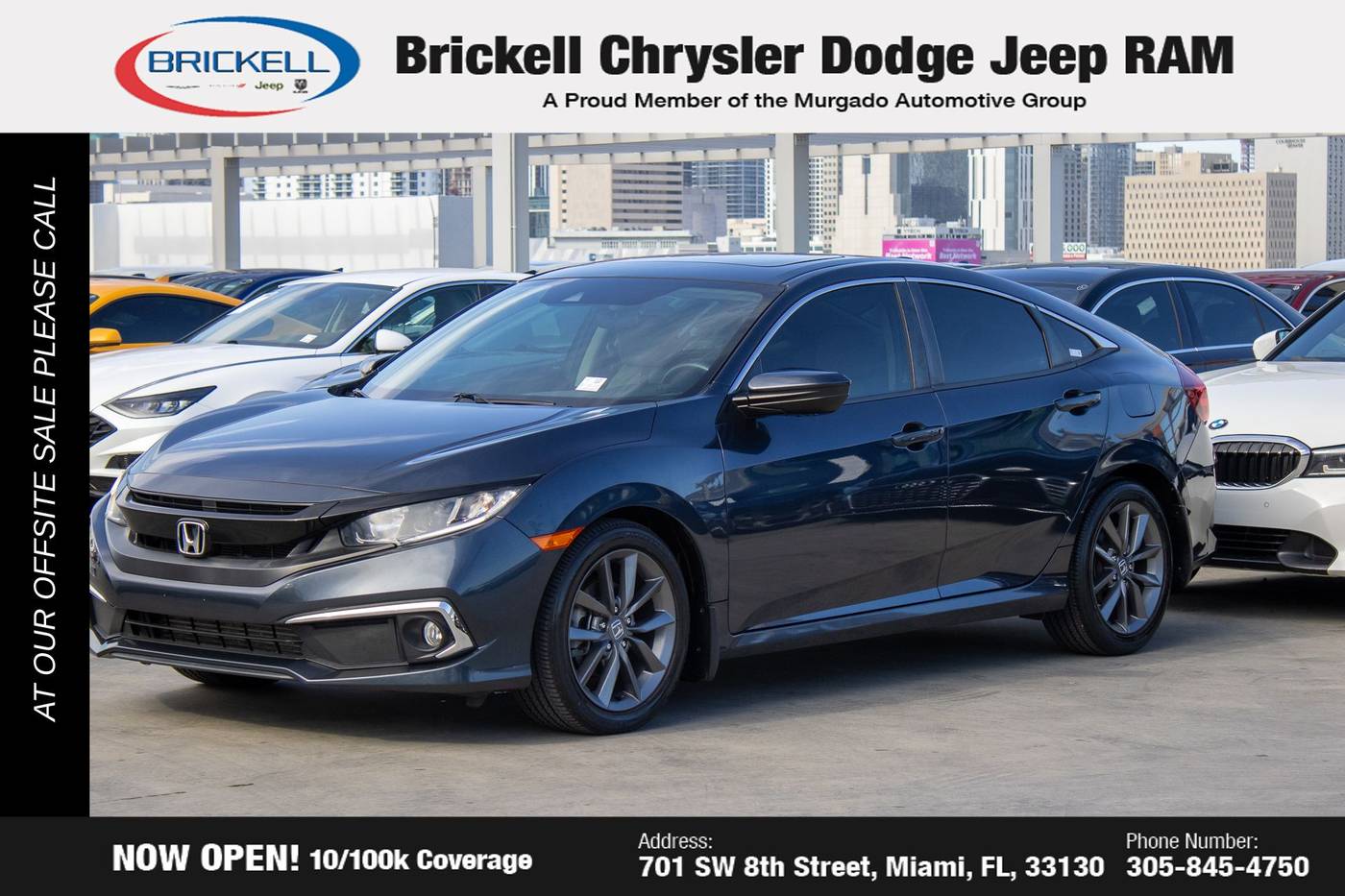2020 Honda Civic EX — Sedan — 33,023 mi — Miami, FL