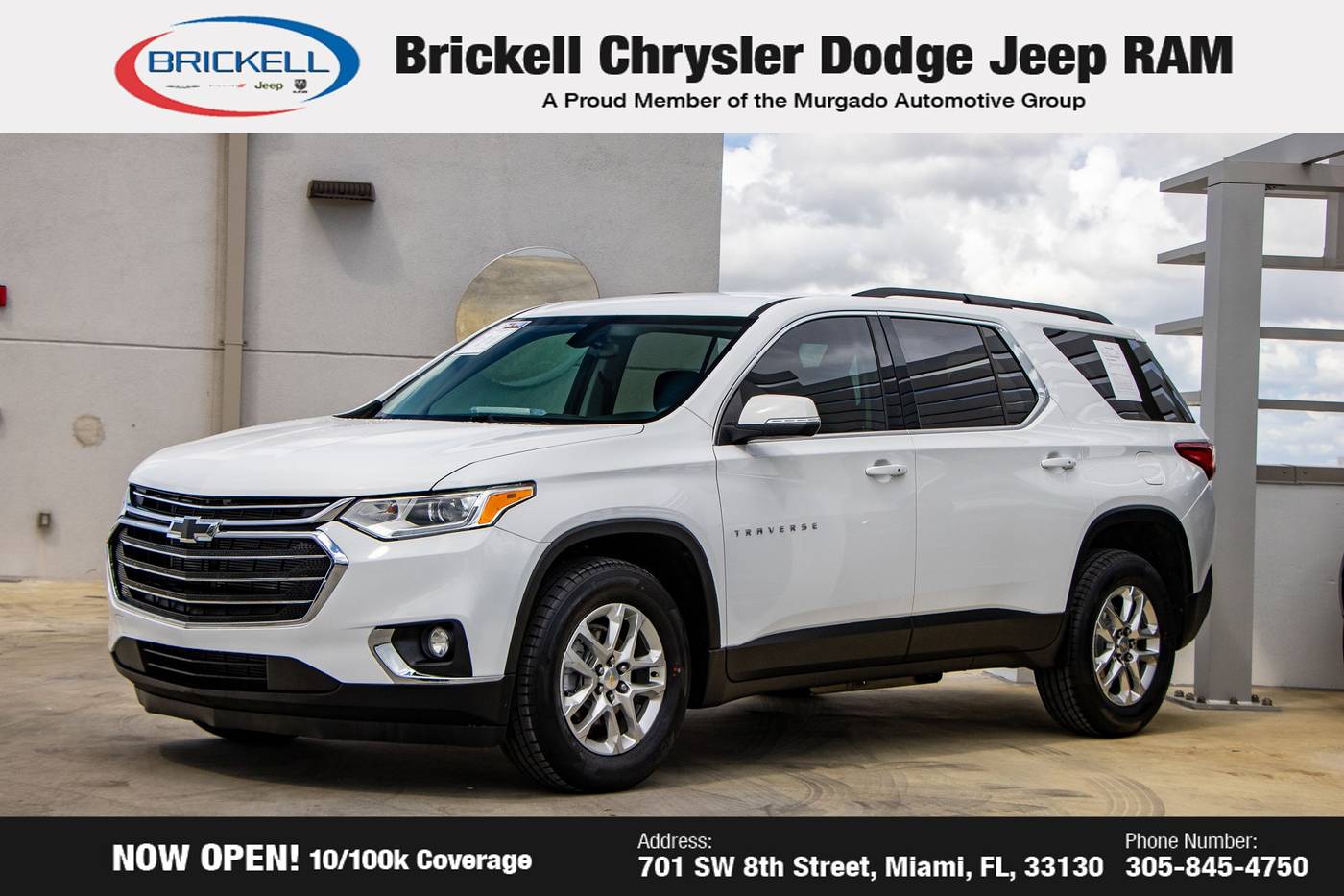 2021 Chevrolet Traverse LT Cloth — SUV — 75,140 mi — Miami, FL